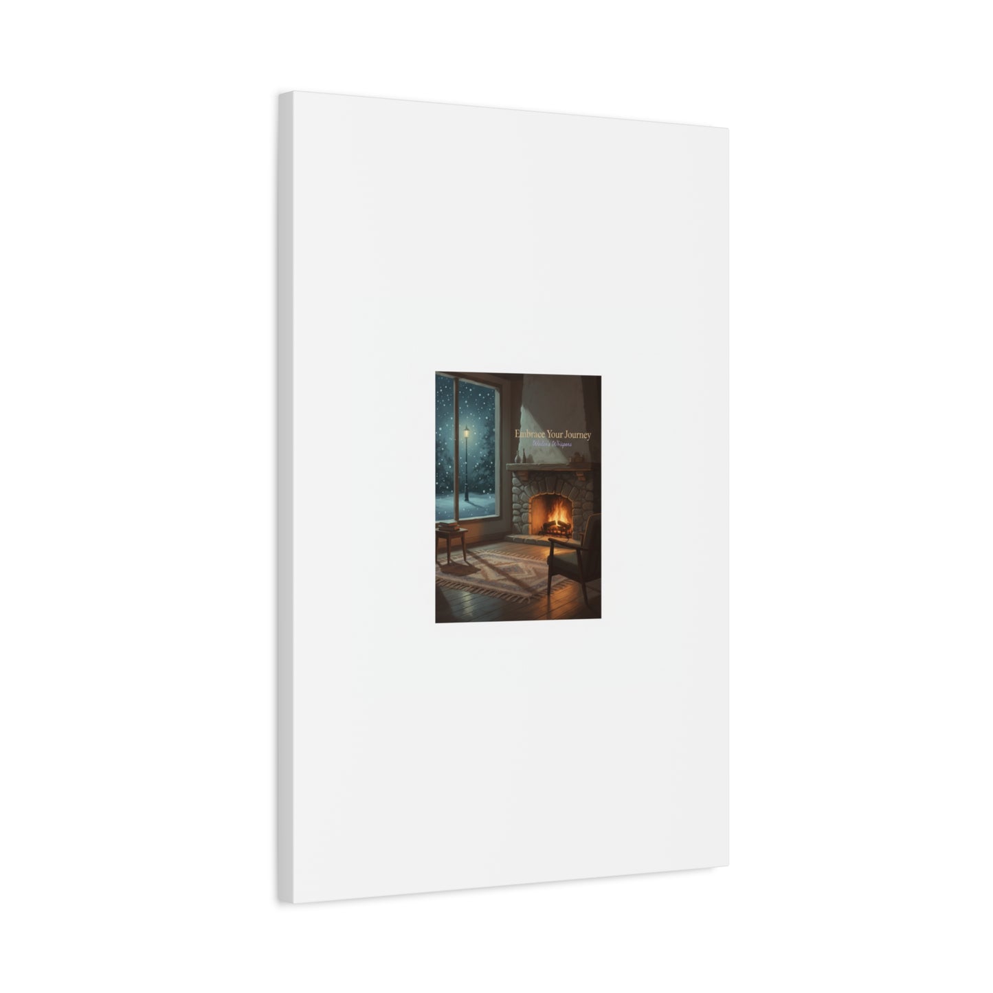 Calm Motivation Poster | Matte Canvas Stretched, 1.25" | Winter Quiet Progress