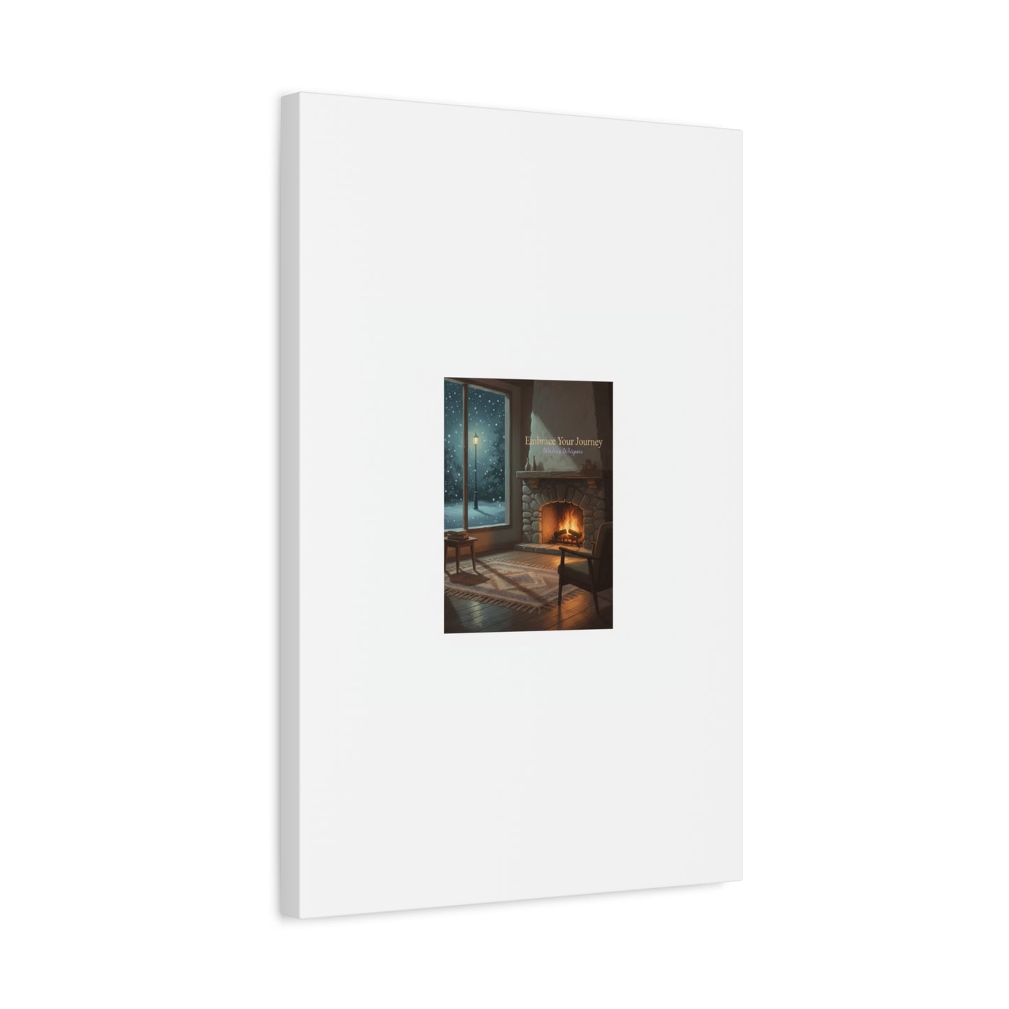 Calm Motivation Poster | Matte Canvas Stretched, 1.25" | Winter Quiet Progress