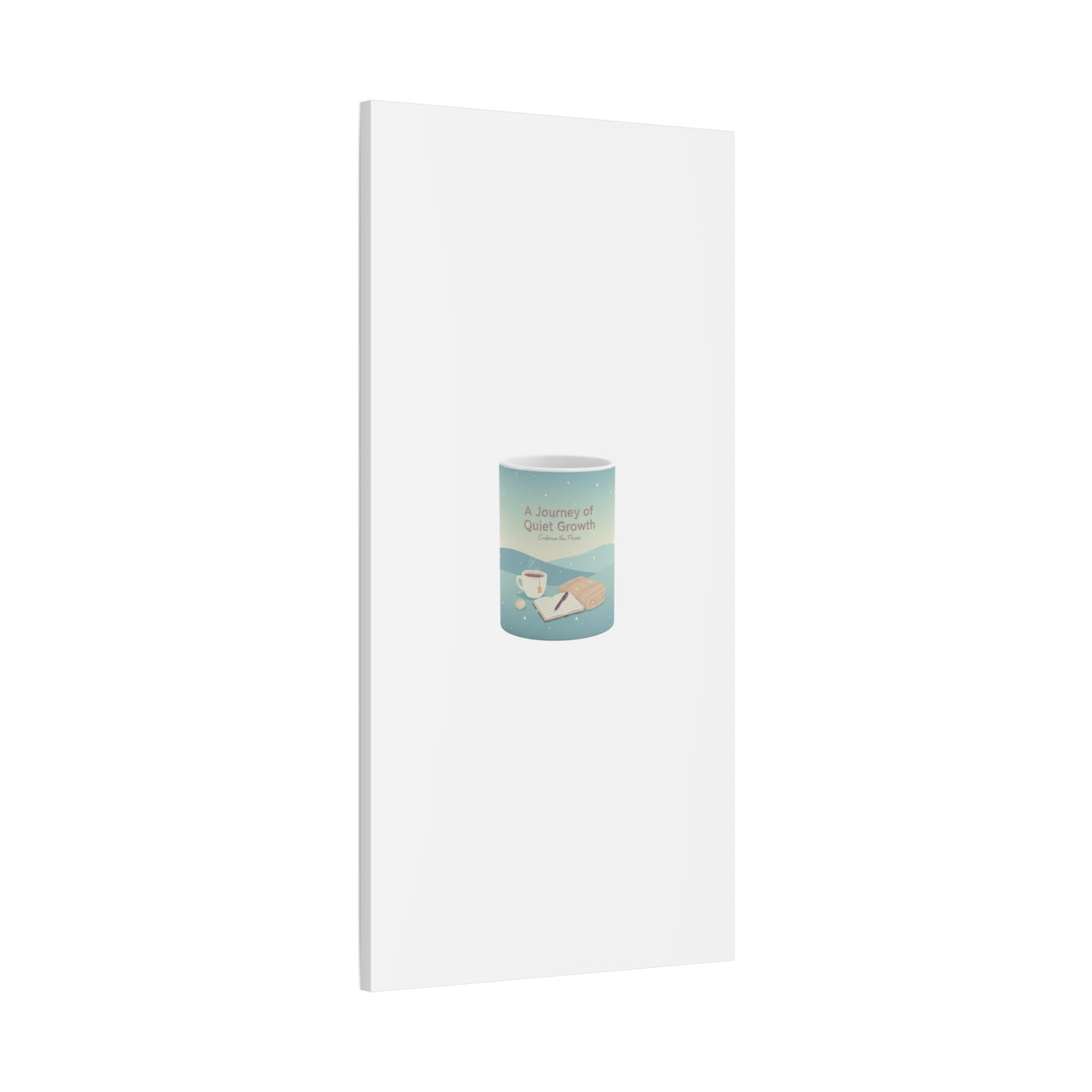 A Journey of Quiet Growth Canvas | mindful goals poster, habit tracker graphic