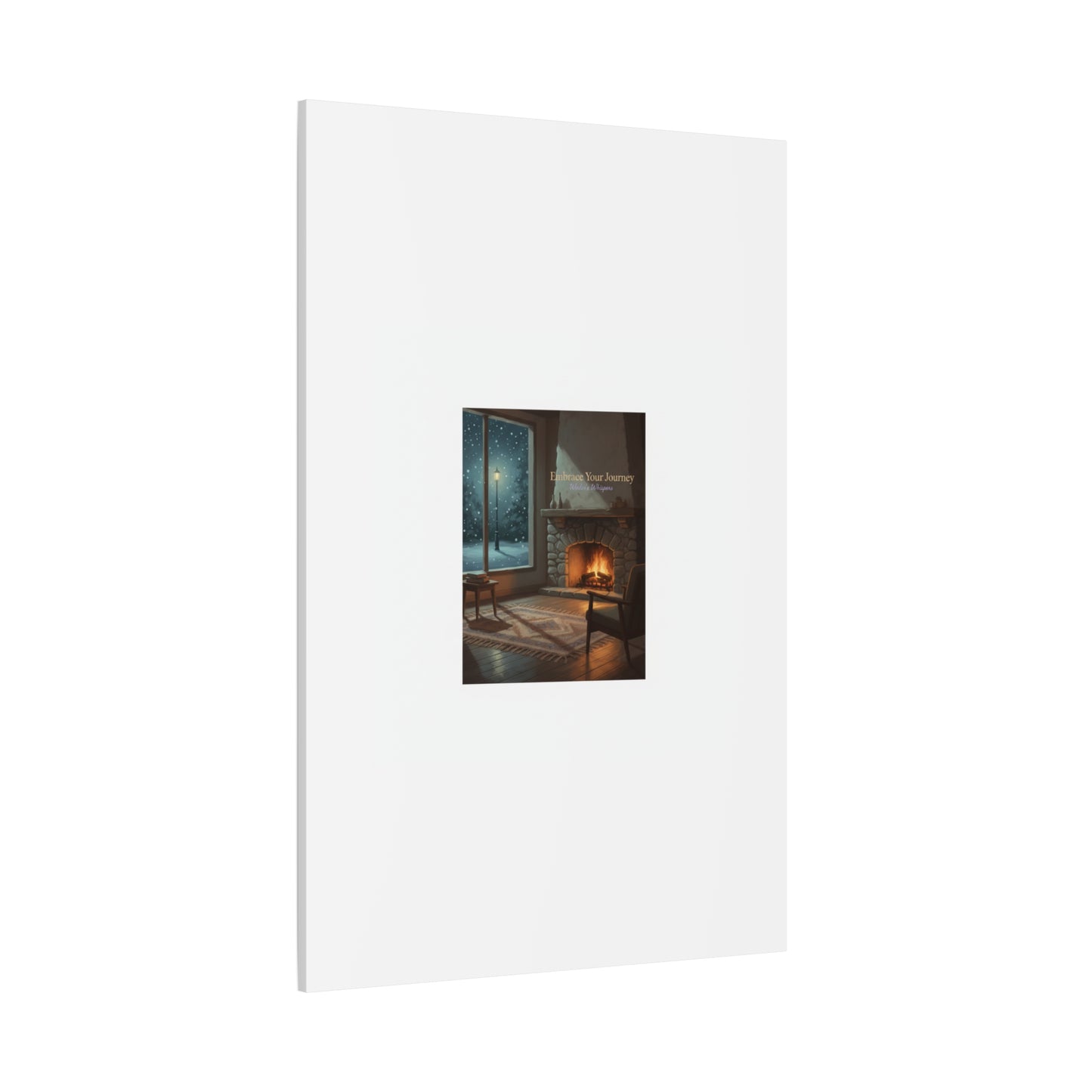 Calm Motivation Poster | Matte Canvas Stretched, 1.25" | Winter Quiet Progress