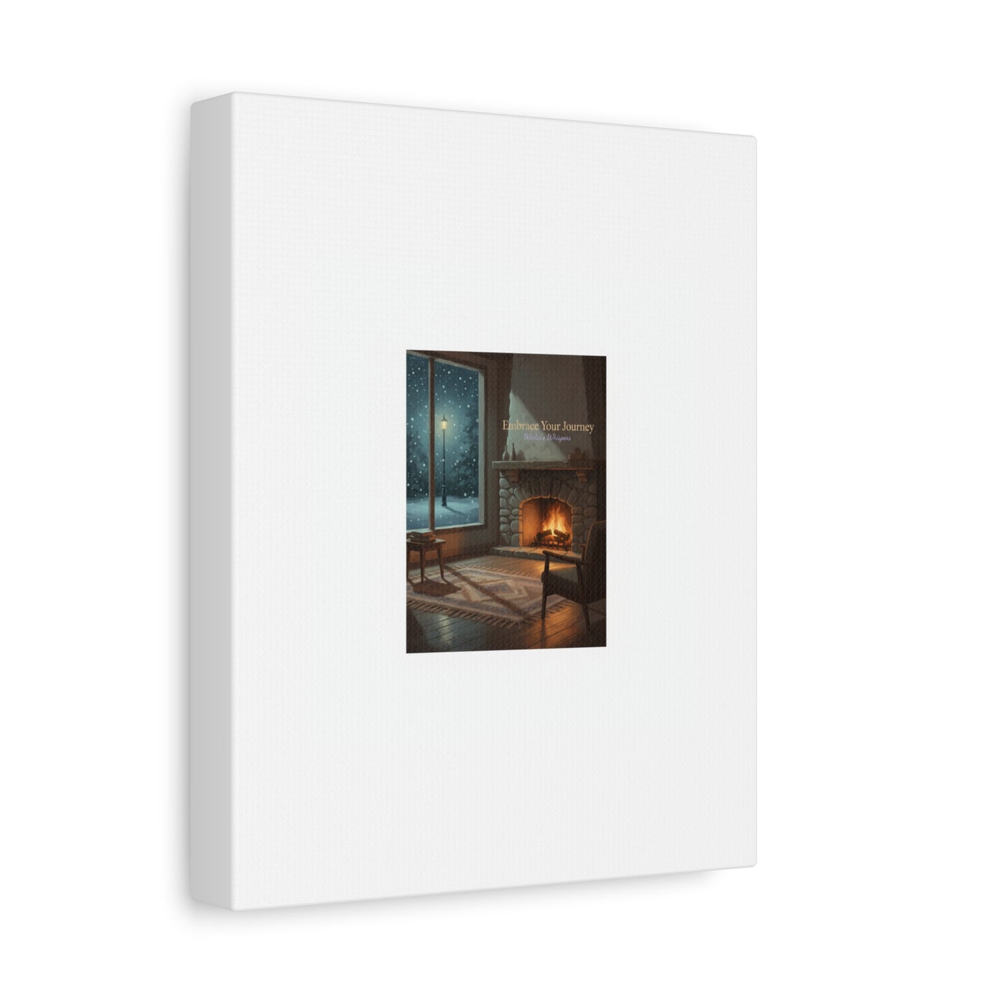 Calm Motivation Poster | Matte Canvas Stretched, 1.25" | Winter Quiet Progress