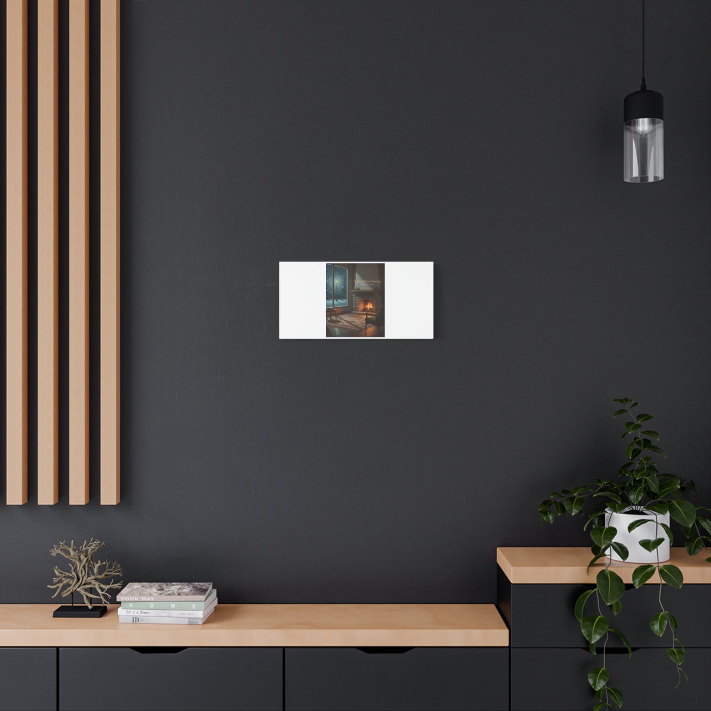 Calm Motivation Poster | Matte Canvas Stretched, 1.25" | Winter Quiet Progress