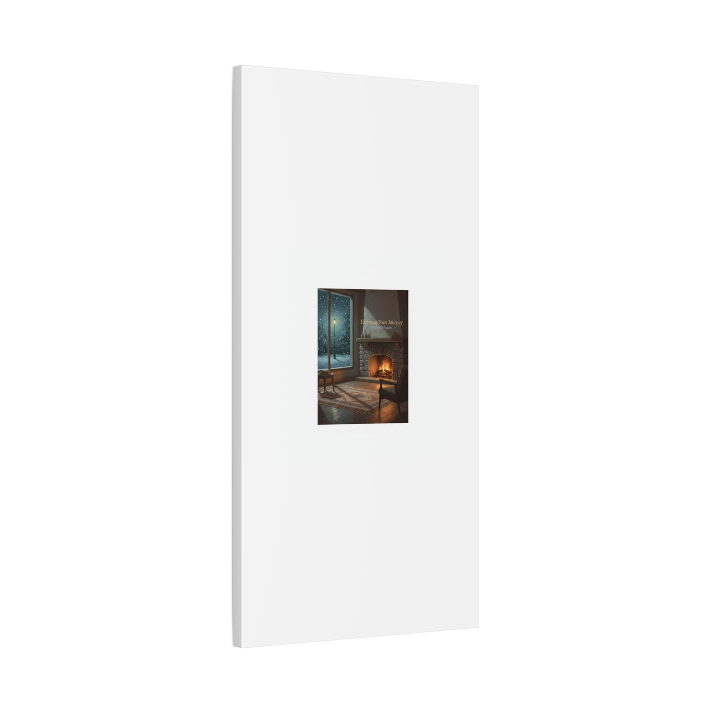 Calm Motivation Poster | Matte Canvas Stretched, 1.25" | Winter Quiet Progress