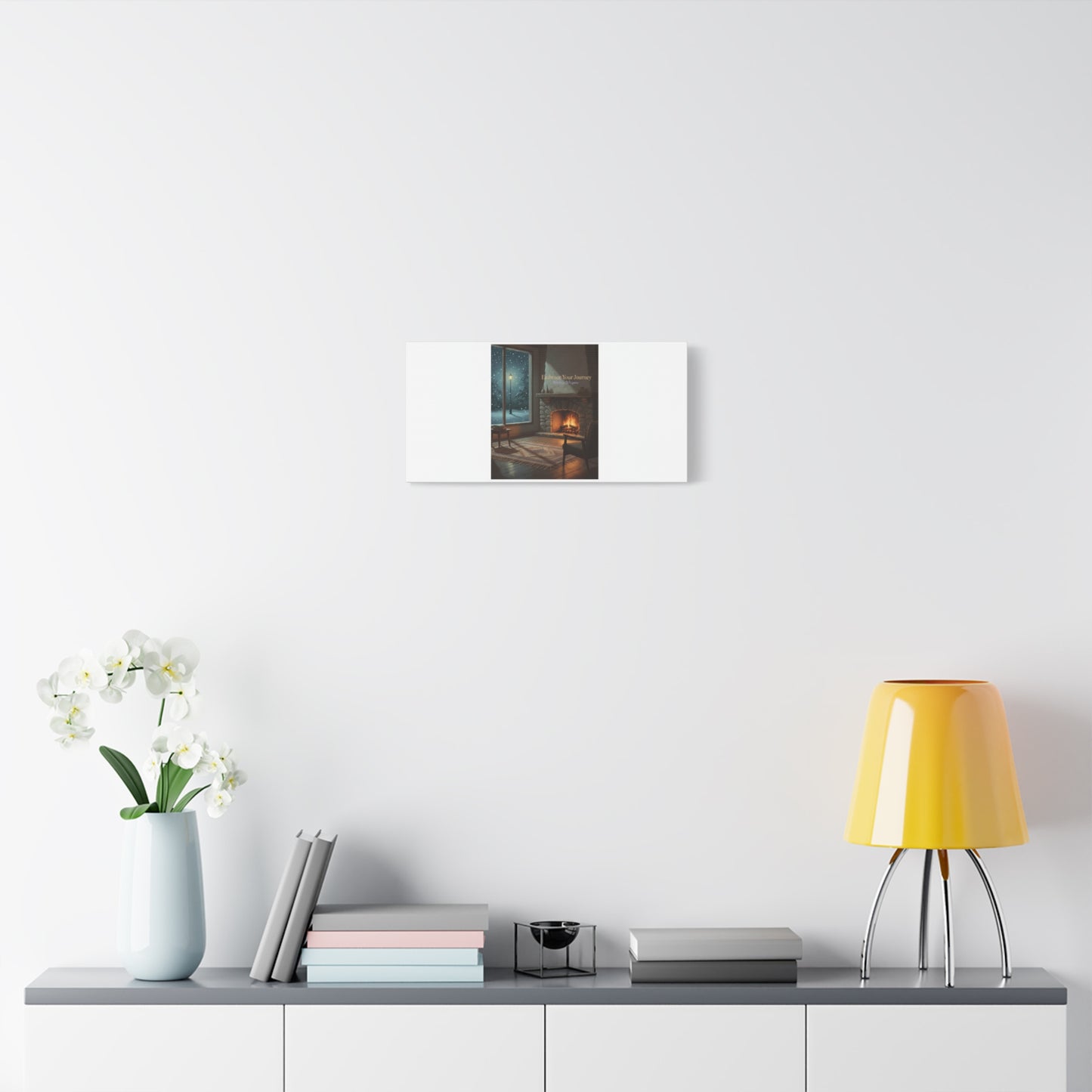 Calm Motivation Poster | Matte Canvas Stretched, 1.25" | Winter Quiet Progress