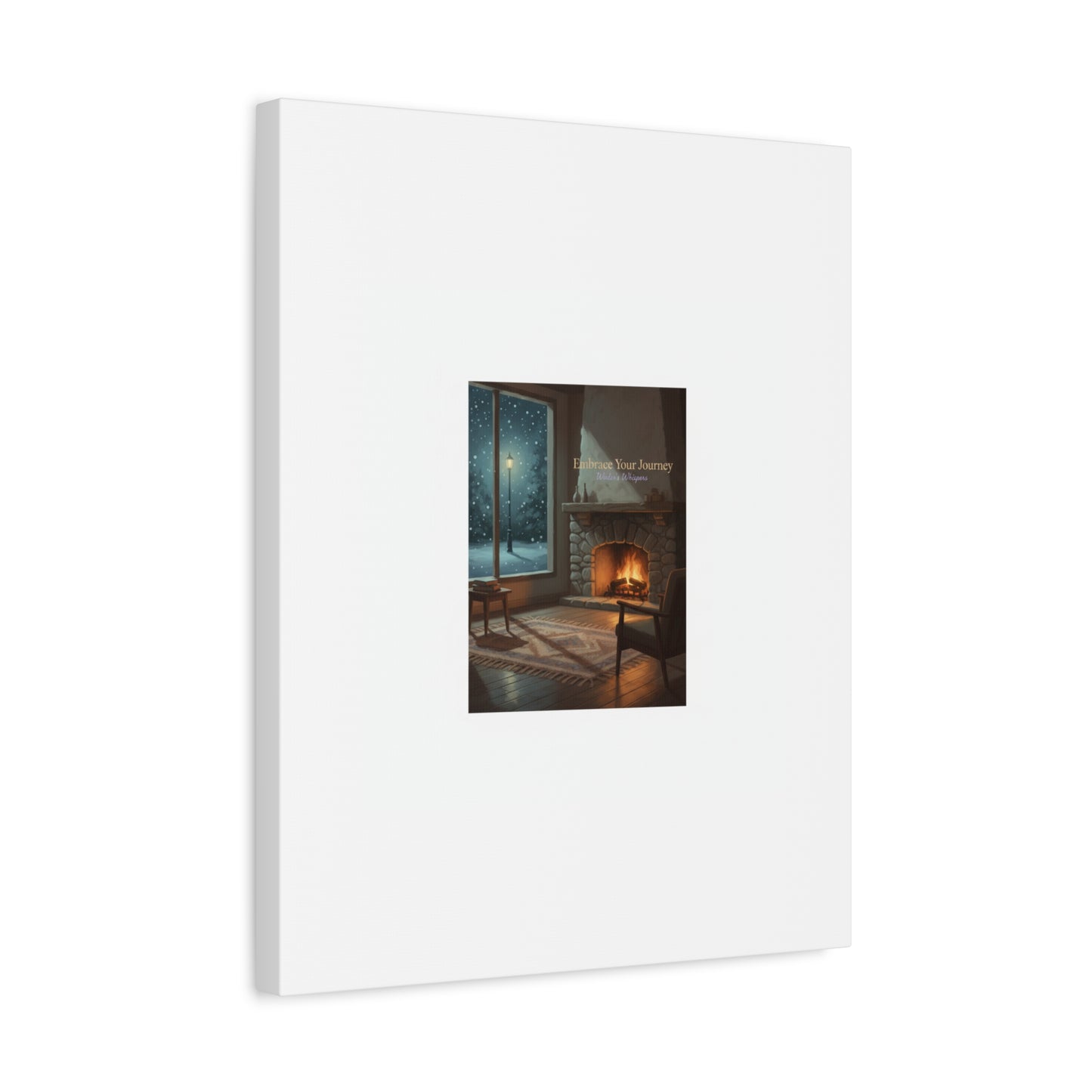 Calm Motivation Poster | Matte Canvas Stretched, 1.25" | Winter Quiet Progress