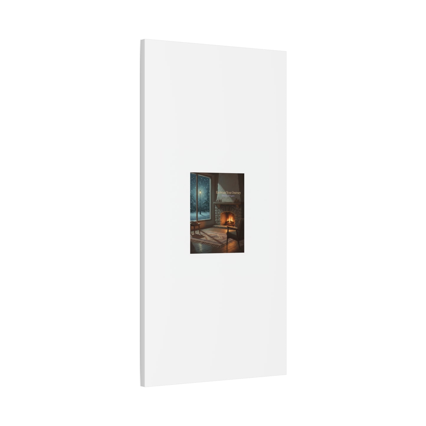 Calm Motivation Poster | Matte Canvas Stretched, 1.25" | Winter Quiet Progress