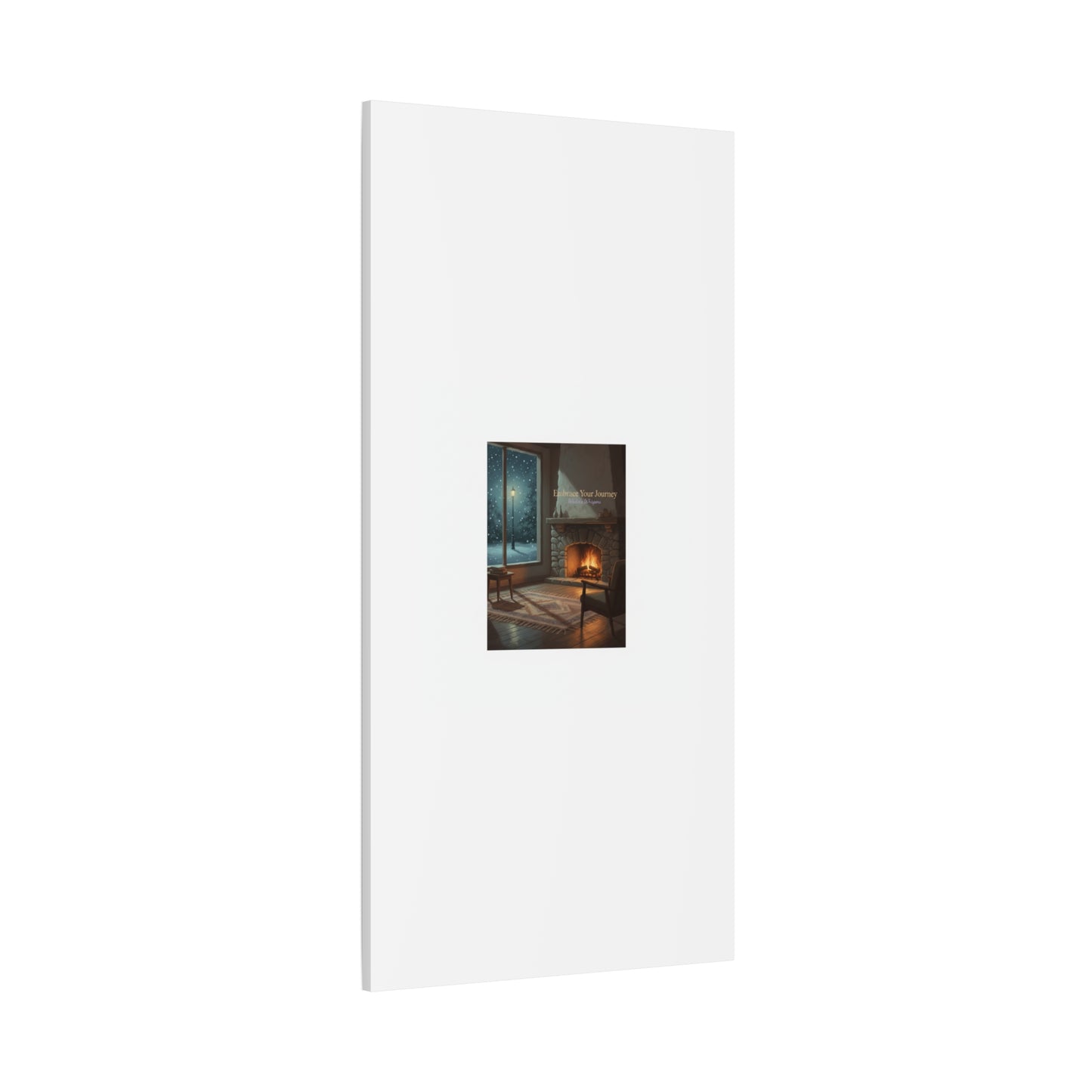 Calm Motivation Poster | Matte Canvas Stretched, 1.25" | Winter Quiet Progress
