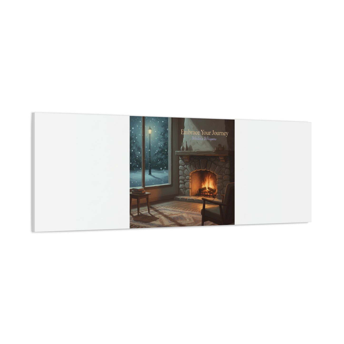 Calm Motivation Poster | Matte Canvas Stretched, 1.25" | Winter Quiet Progress