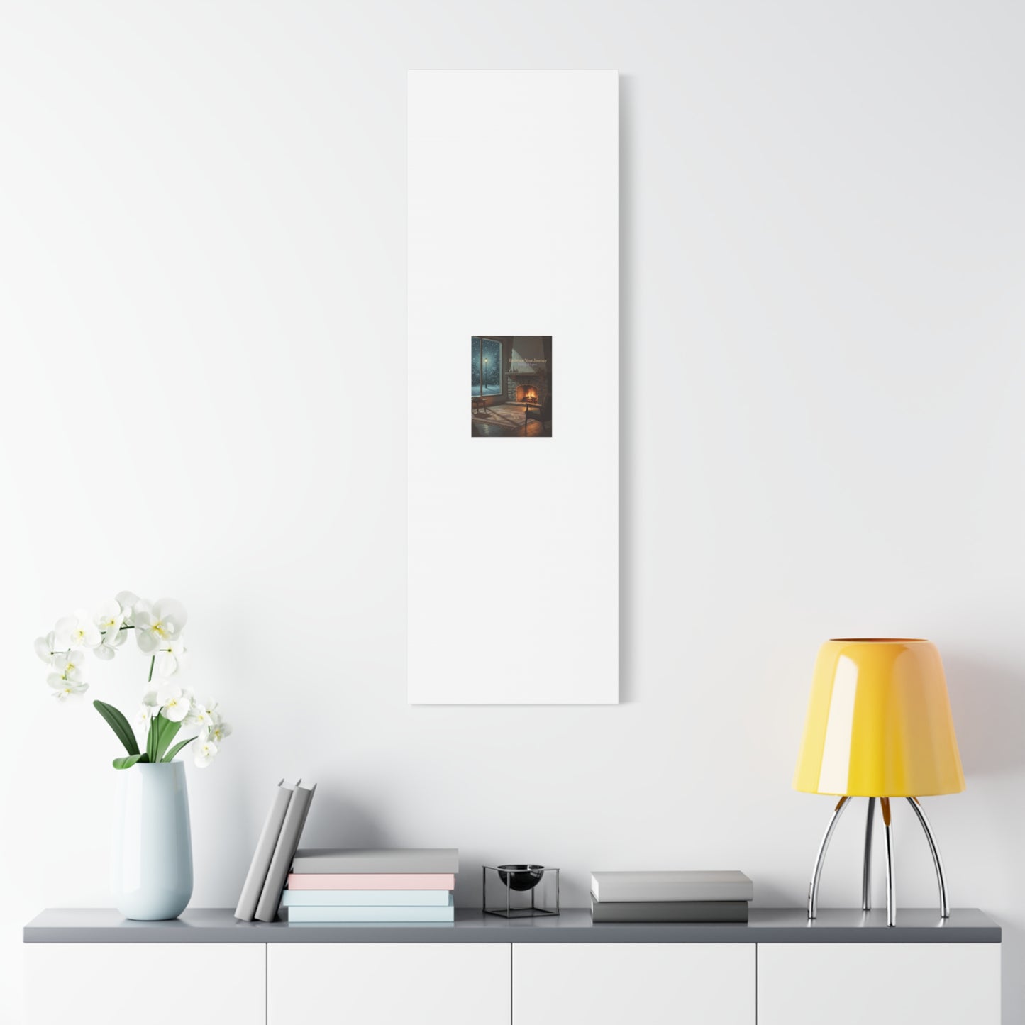 Calm Motivation Poster | Matte Canvas Stretched, 1.25" | Winter Quiet Progress