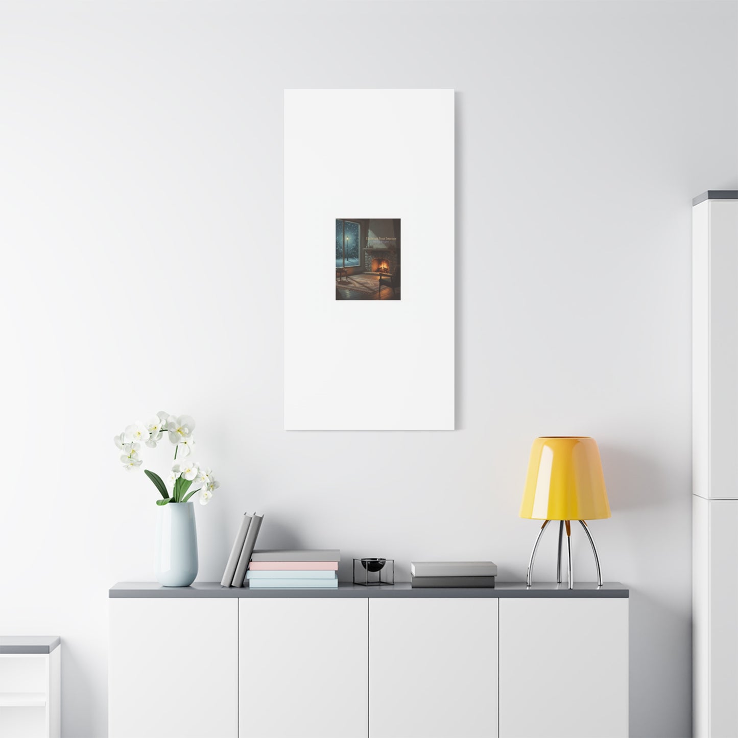 Calm Motivation Poster | Matte Canvas Stretched, 1.25" | Winter Quiet Progress