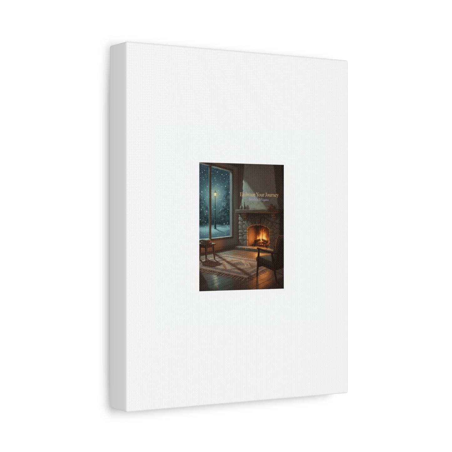 Calm Motivation Poster | Matte Canvas Stretched, 1.25" | Winter Quiet Progress