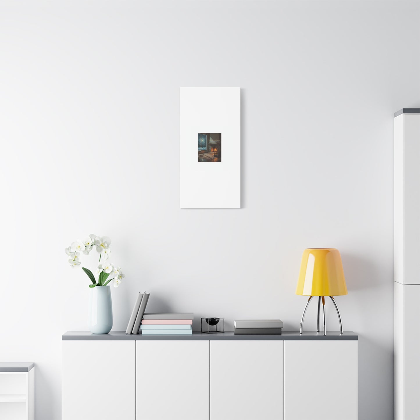 Calm Motivation Poster | Matte Canvas Stretched, 1.25" | Winter Quiet Progress