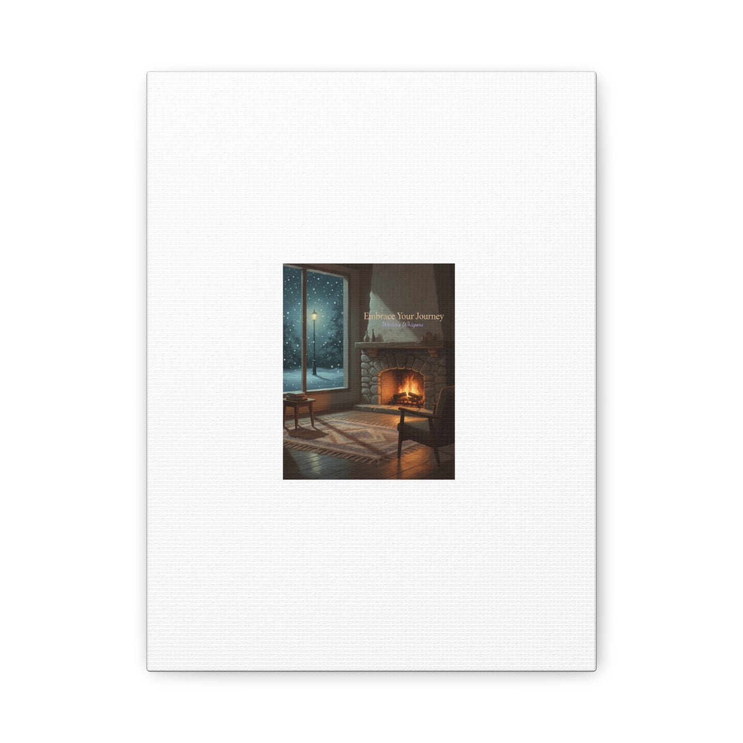 Calm Motivation Poster | Matte Canvas Stretched, 1.25" | Winter Quiet Progress