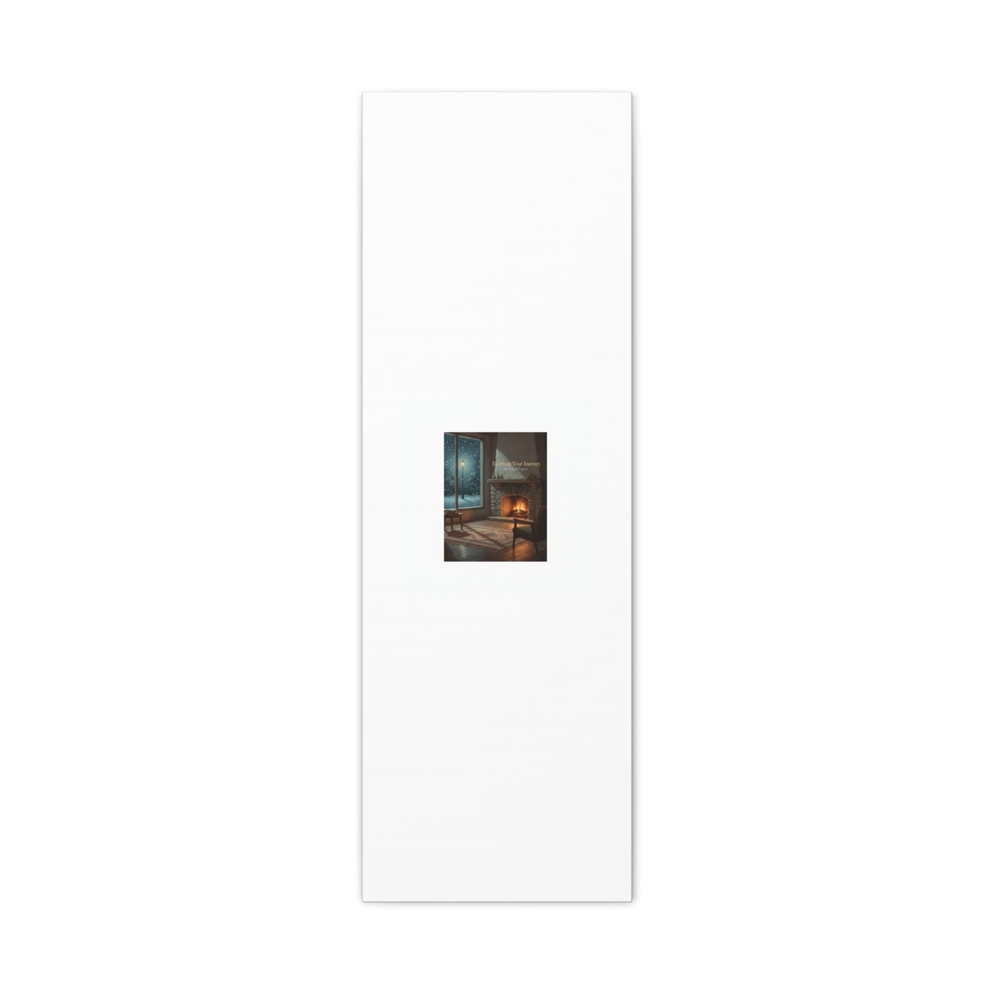 Calm Motivation Poster | Matte Canvas Stretched, 1.25" | Winter Quiet Progress