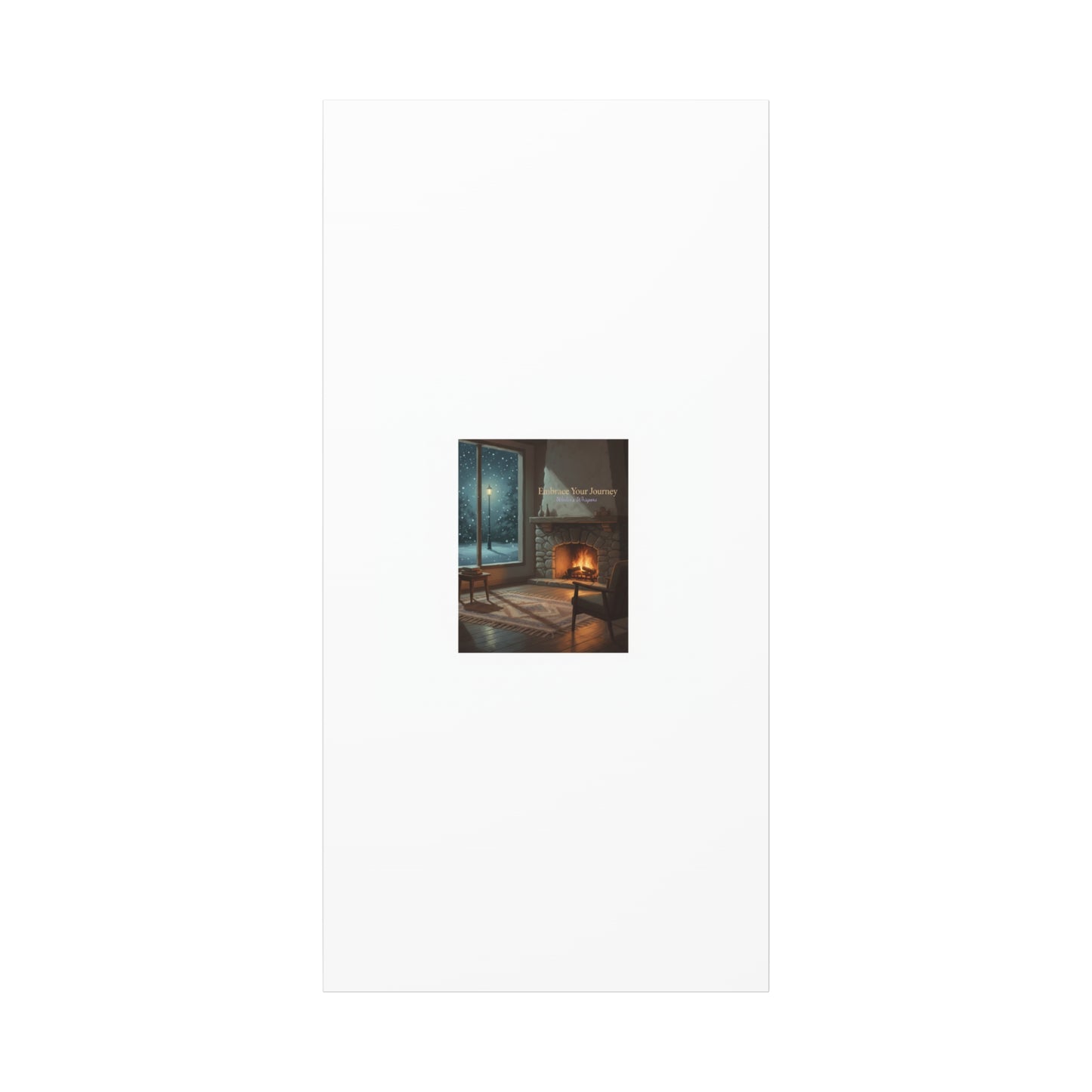 Calm Motivation Poster | Matte Canvas Stretched, 1.25" | Winter Quiet Progress