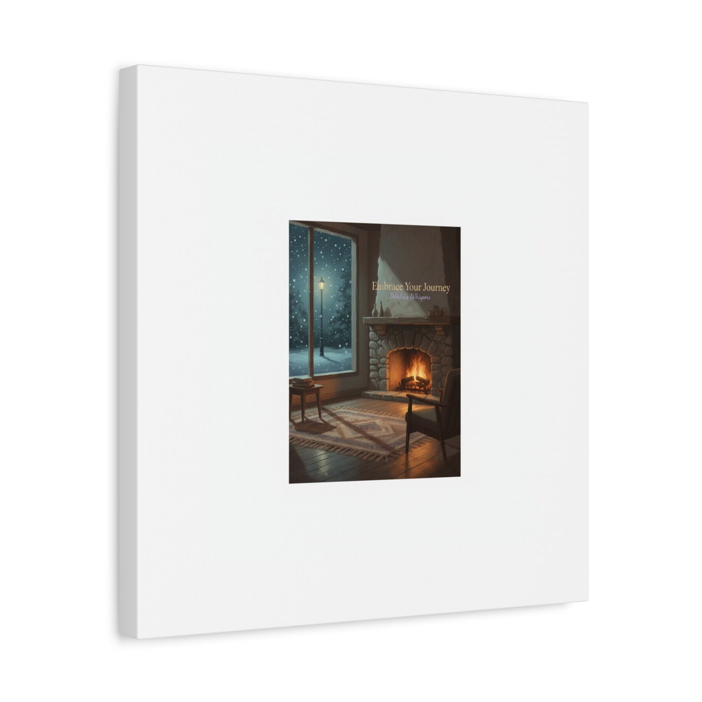 Calm Motivation Poster | Matte Canvas Stretched, 1.25" | Winter Quiet Progress