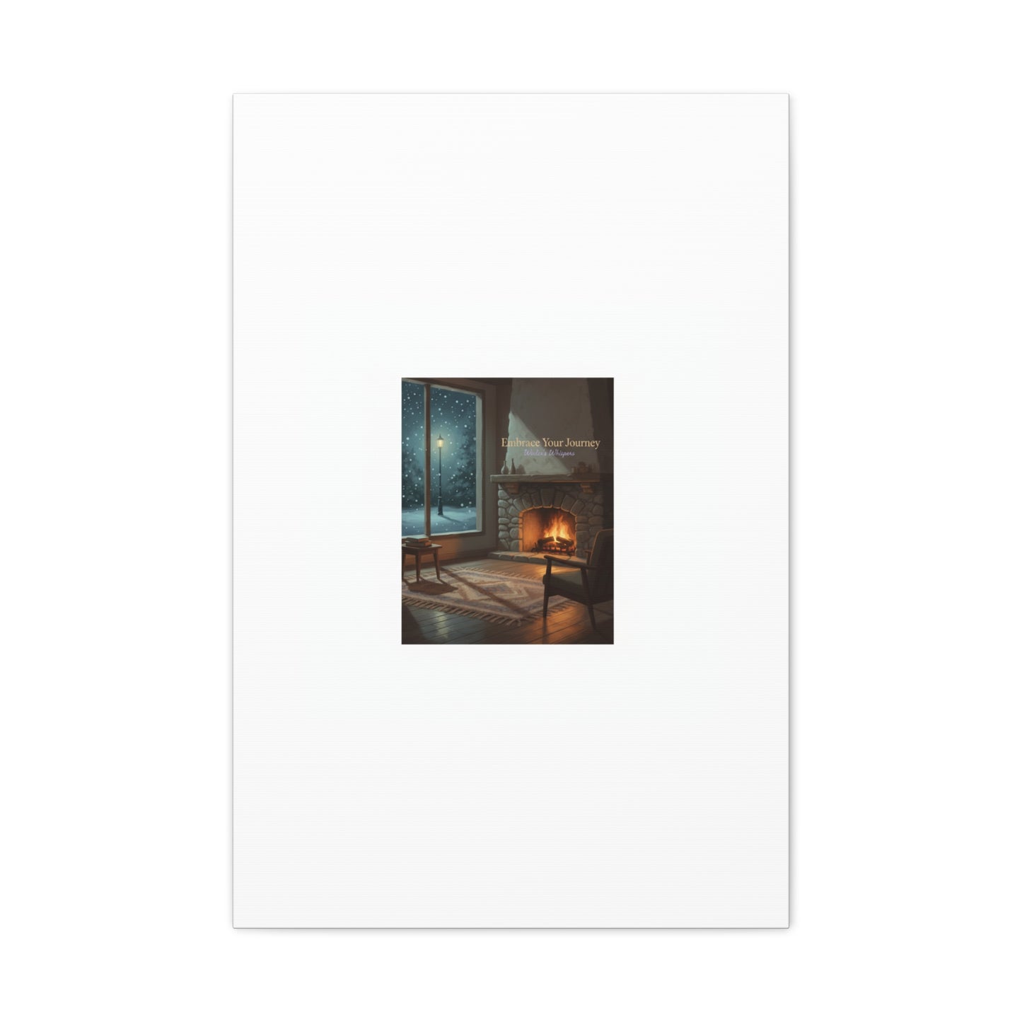 Calm Motivation Poster | Matte Canvas Stretched, 1.25" | Winter Quiet Progress