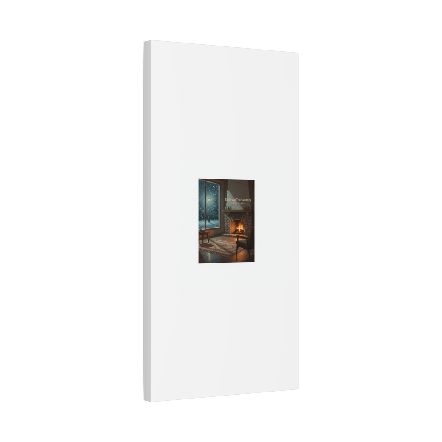 Calm Motivation Poster | Matte Canvas Stretched, 1.25" | Winter Quiet Progress