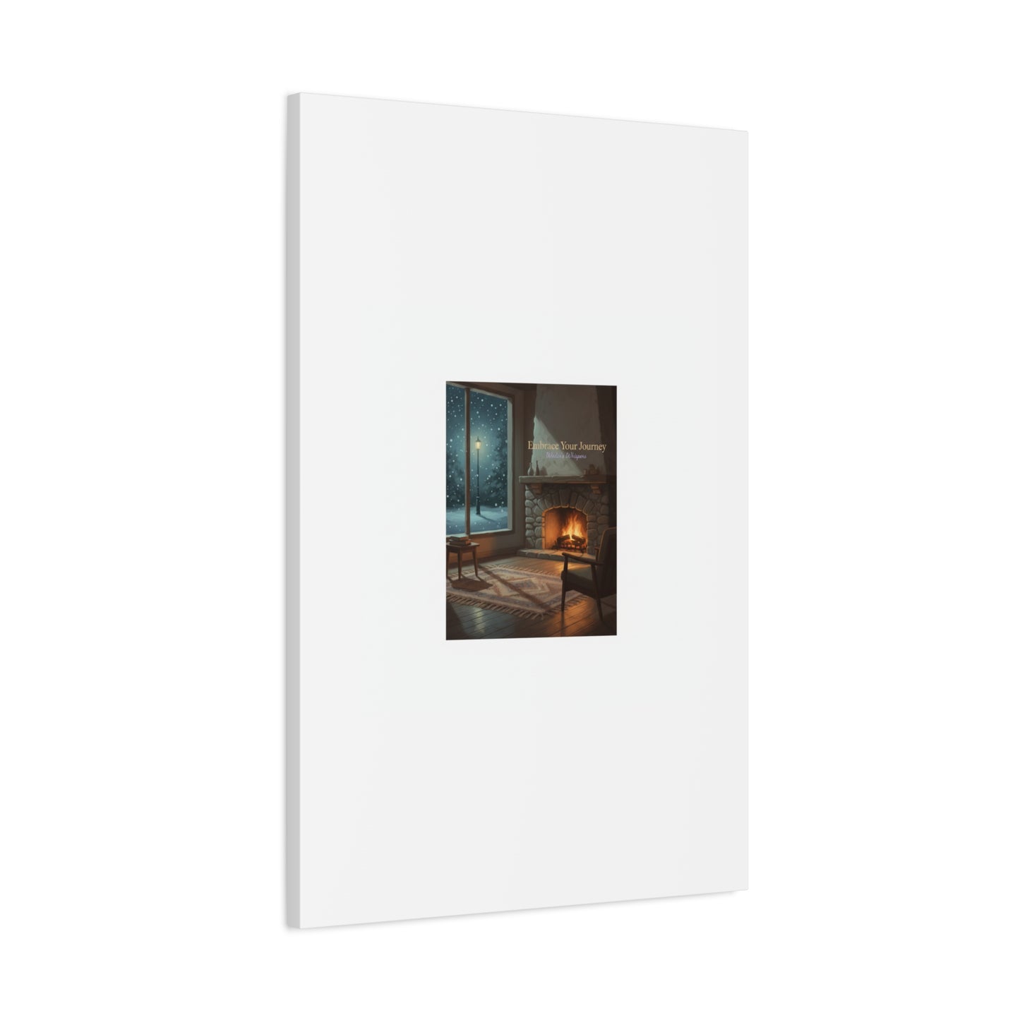 Calm Motivation Poster | Matte Canvas Stretched, 1.25" | Winter Quiet Progress