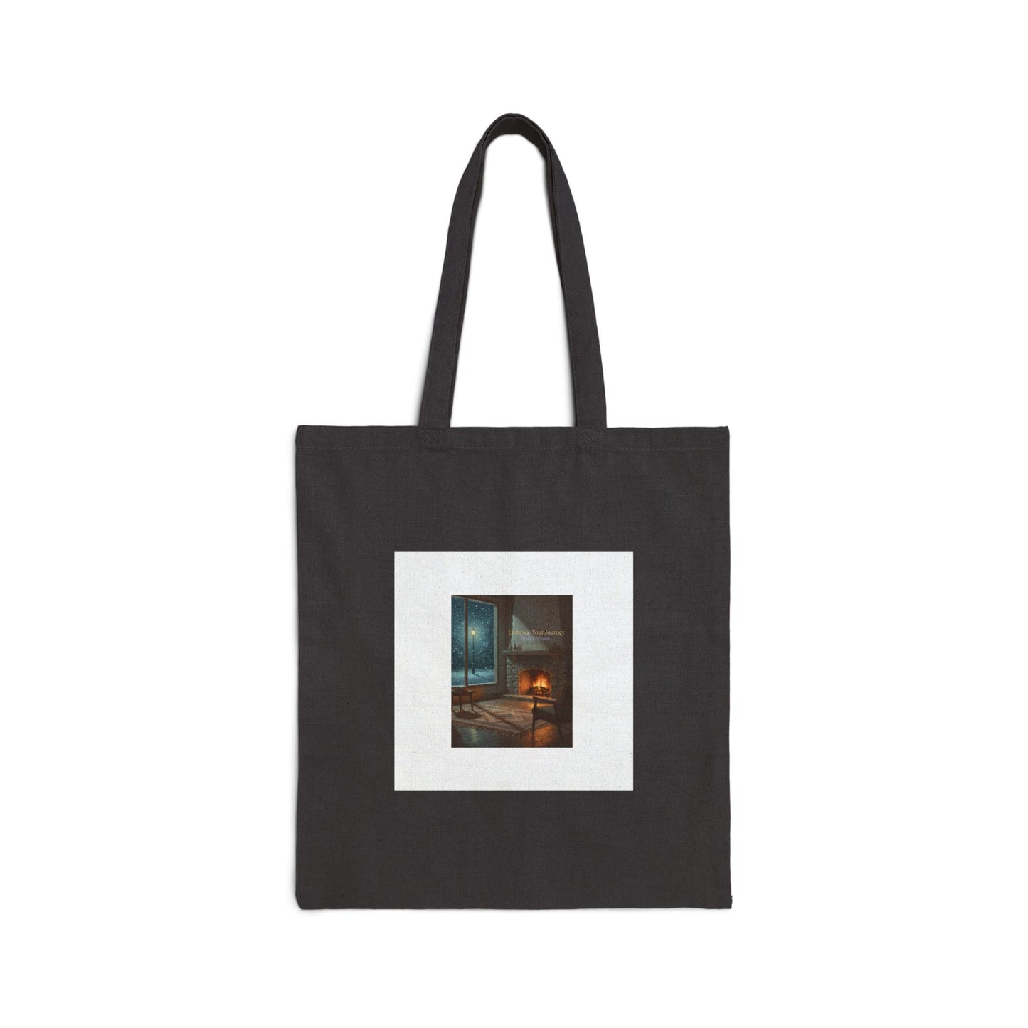 quiet progress tote | habit tracker graphic, calm motivation canvas