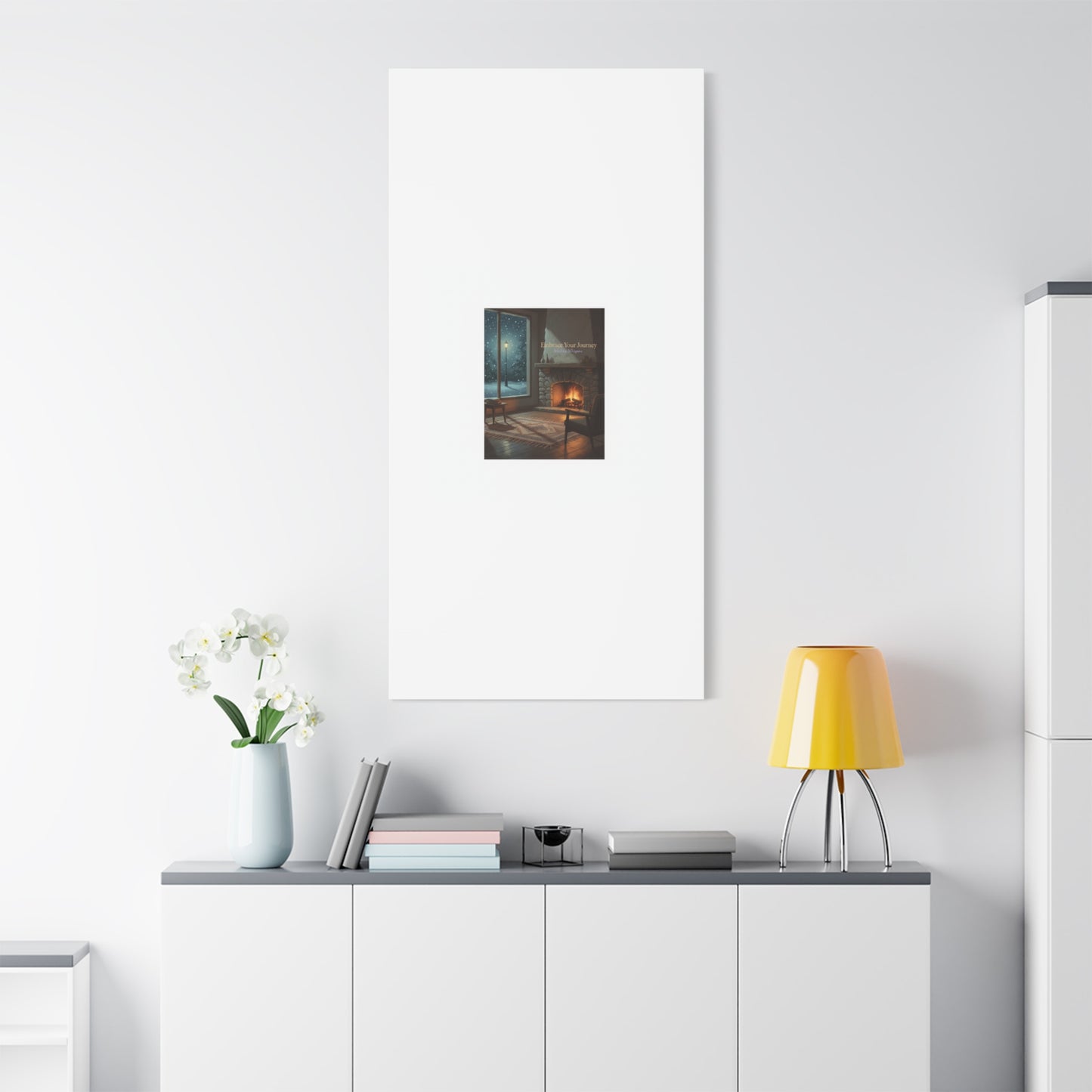 Calm Motivation Poster | Matte Canvas Stretched, 1.25" | Winter Quiet Progress