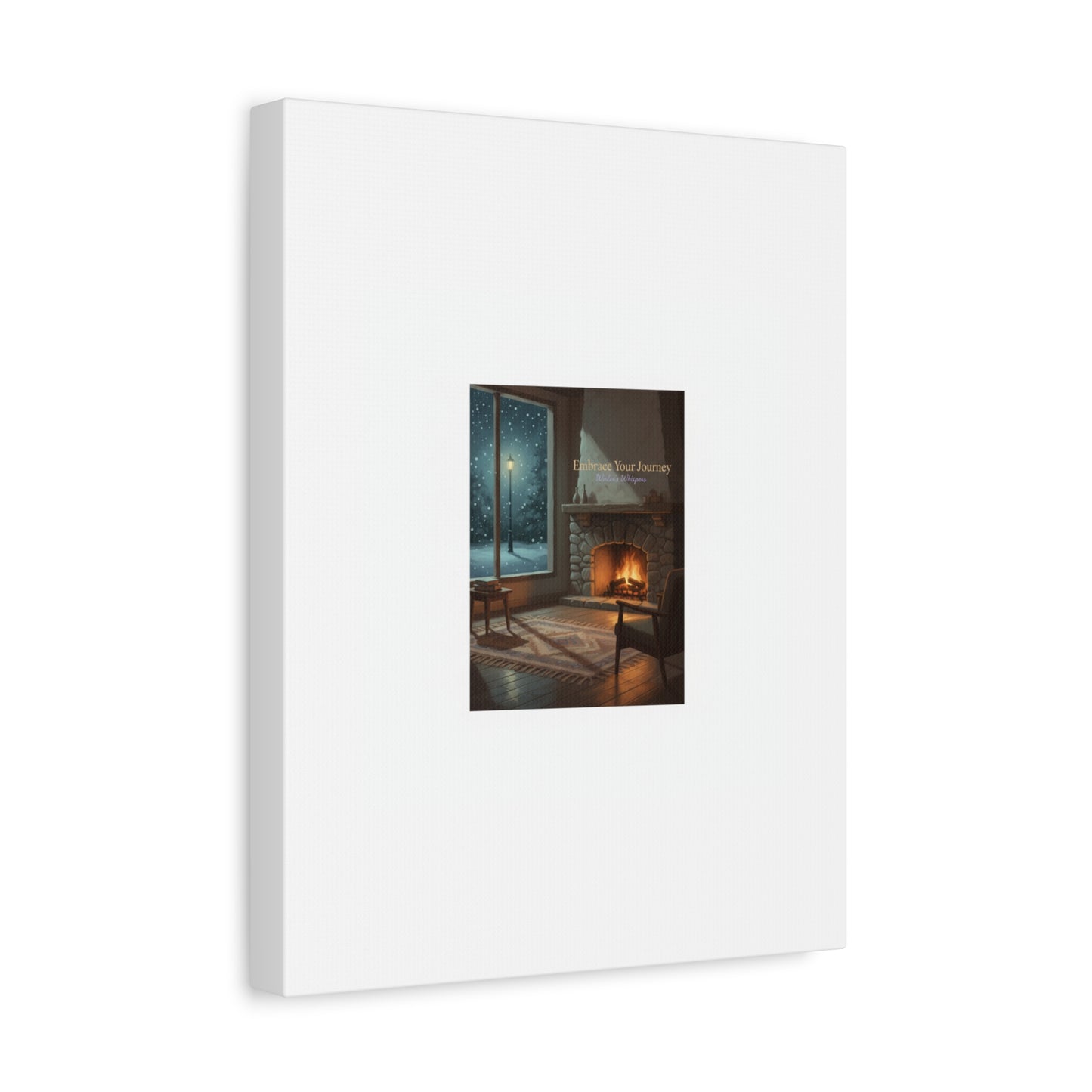 Calm Motivation Poster | Matte Canvas Stretched, 1.25" | Winter Quiet Progress
