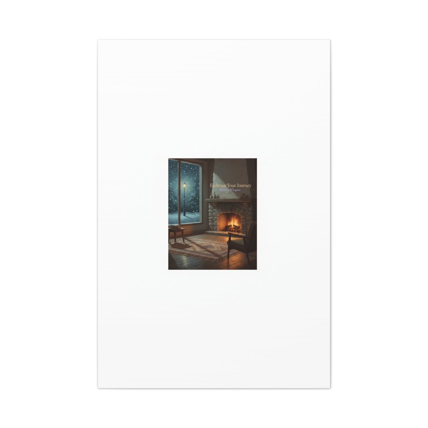 Calm Motivation Poster | Matte Canvas Stretched, 1.25" | Winter Quiet Progress