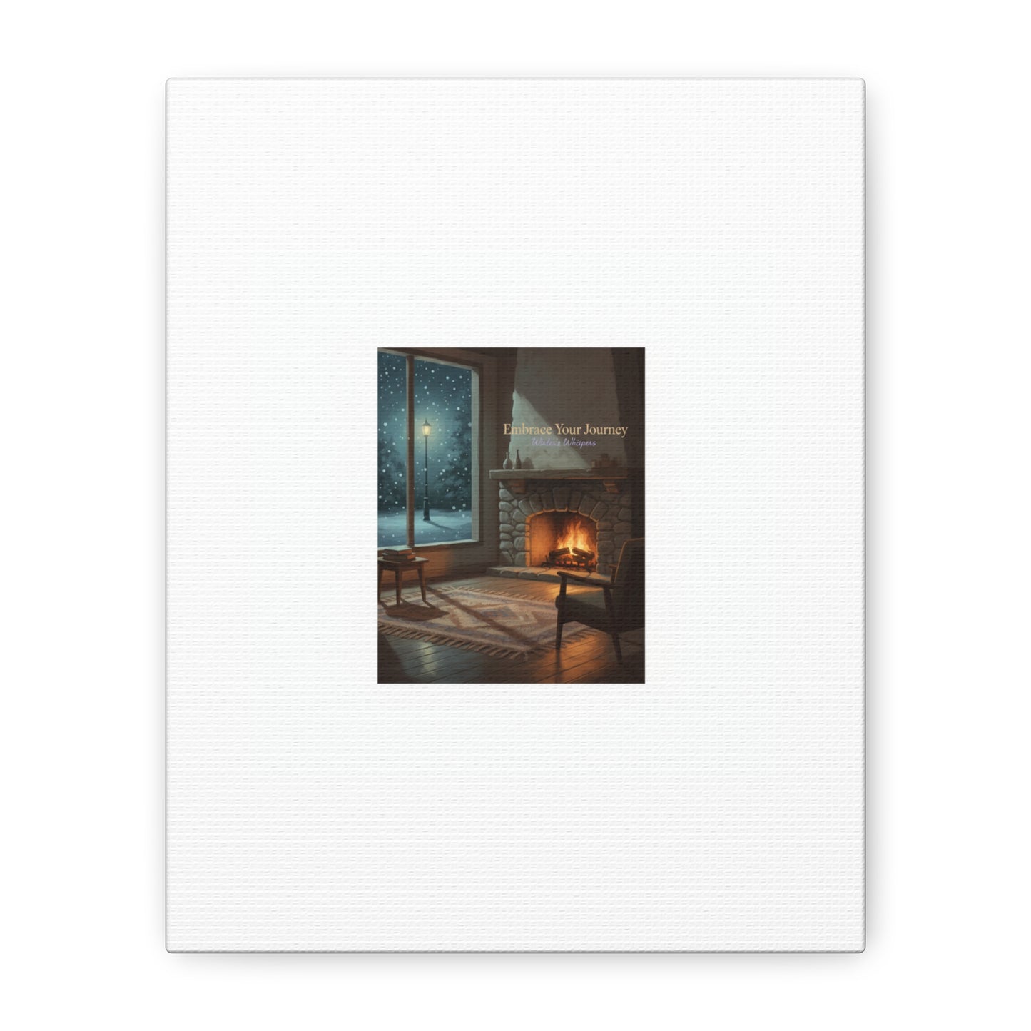 Calm Motivation Poster | Matte Canvas Stretched, 1.25" | Winter Quiet Progress