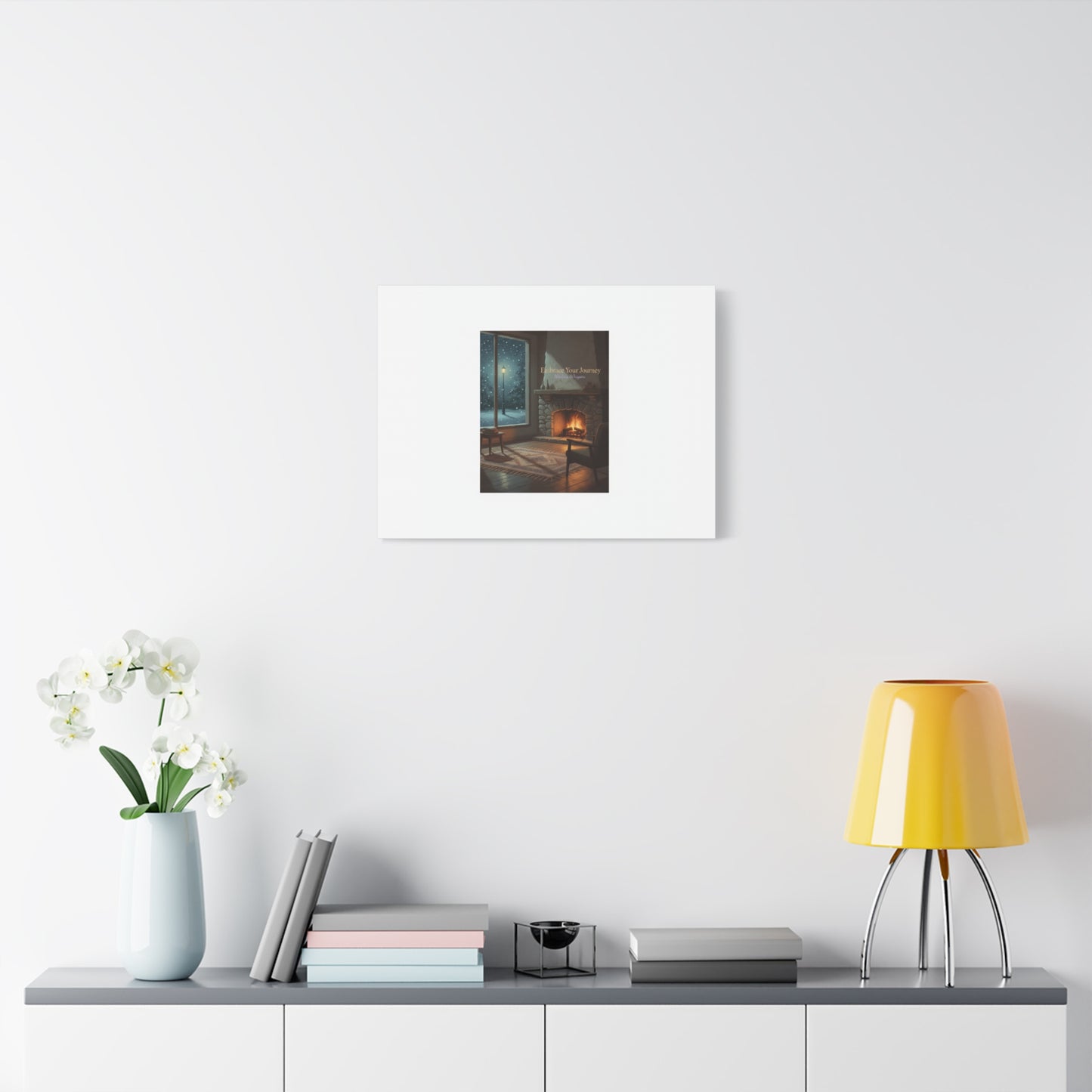 Calm Motivation Poster | Matte Canvas Stretched, 1.25" | Winter Quiet Progress