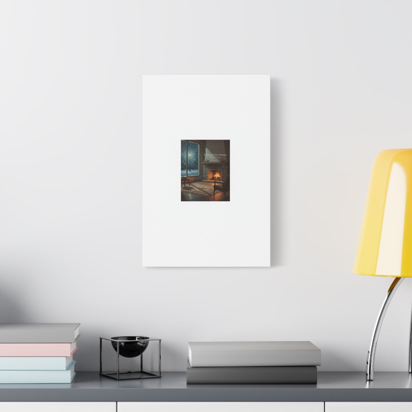 Calm Motivation Poster | Matte Canvas Stretched, 1.25" | Winter Quiet Progress