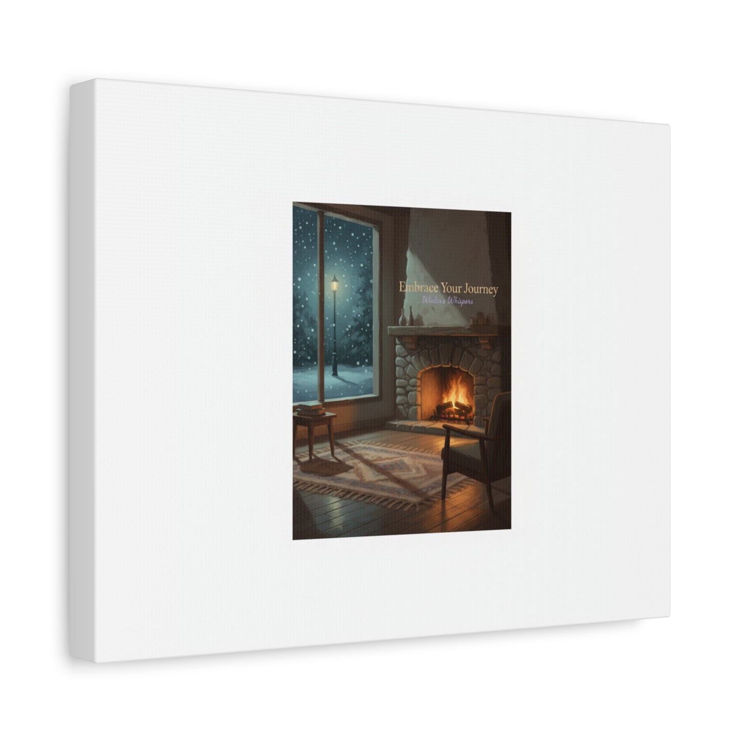 Calm Motivation Poster | Matte Canvas Stretched, 1.25" | Winter Quiet Progress