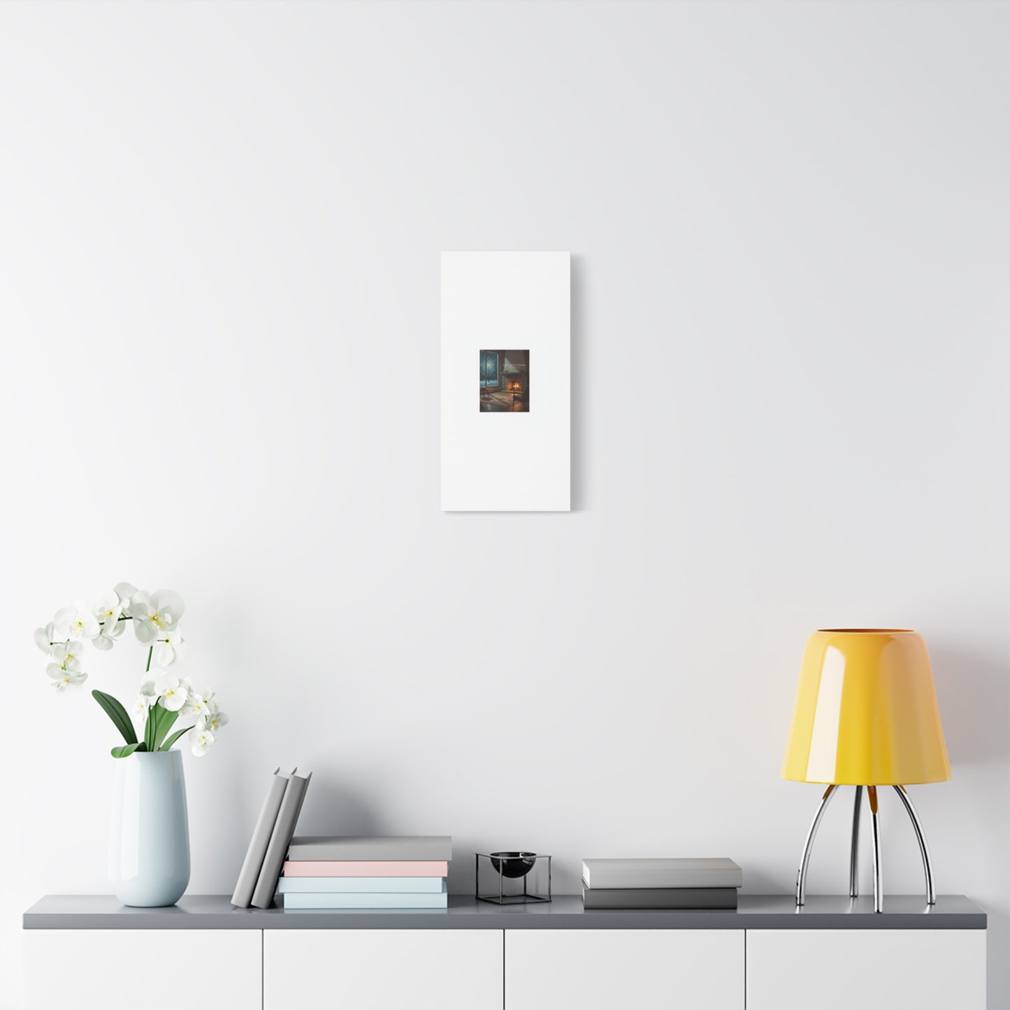 Calm Motivation Poster | Matte Canvas Stretched, 1.25" | Winter Quiet Progress