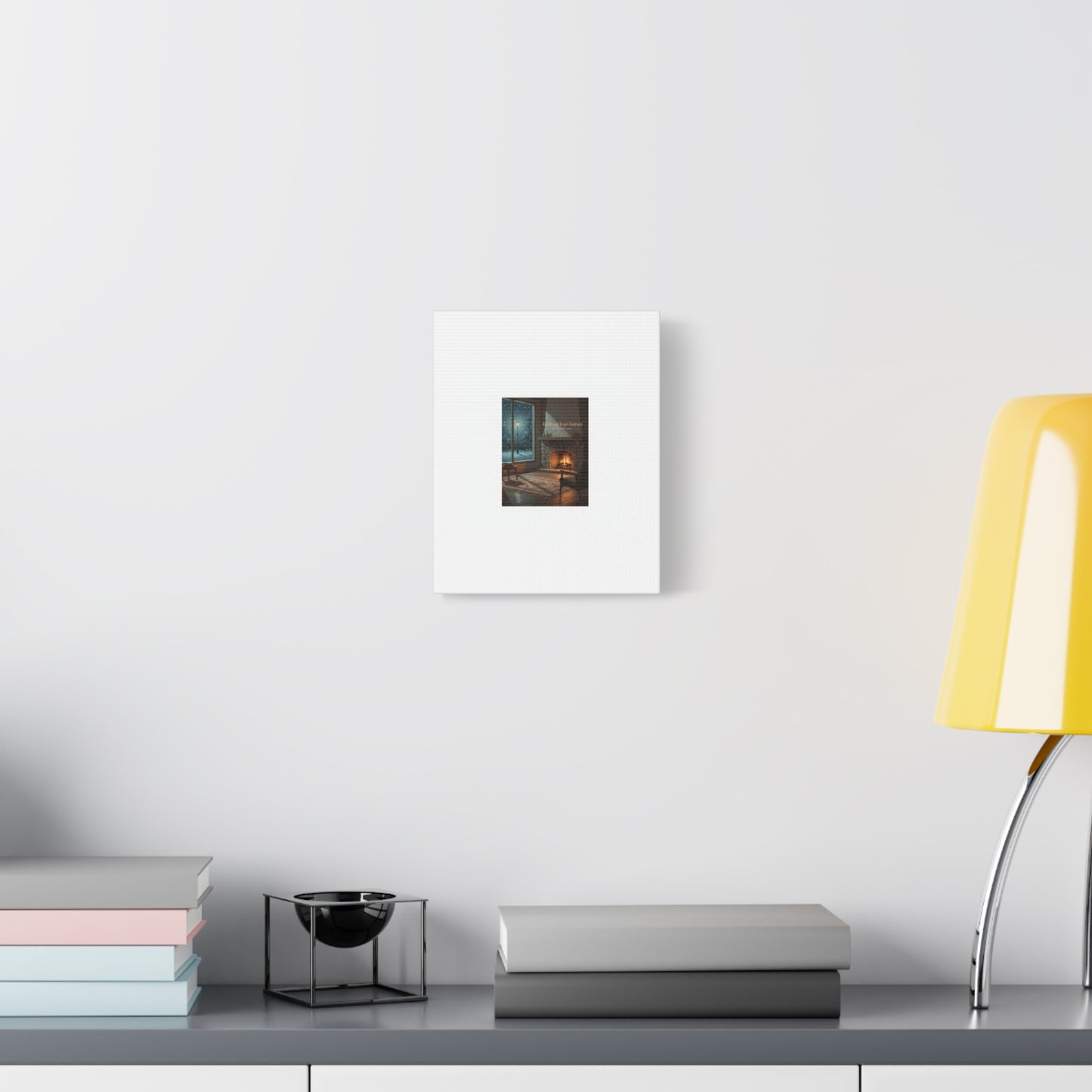 Calm Motivation Poster | Matte Canvas Stretched, 1.25" | Winter Quiet Progress