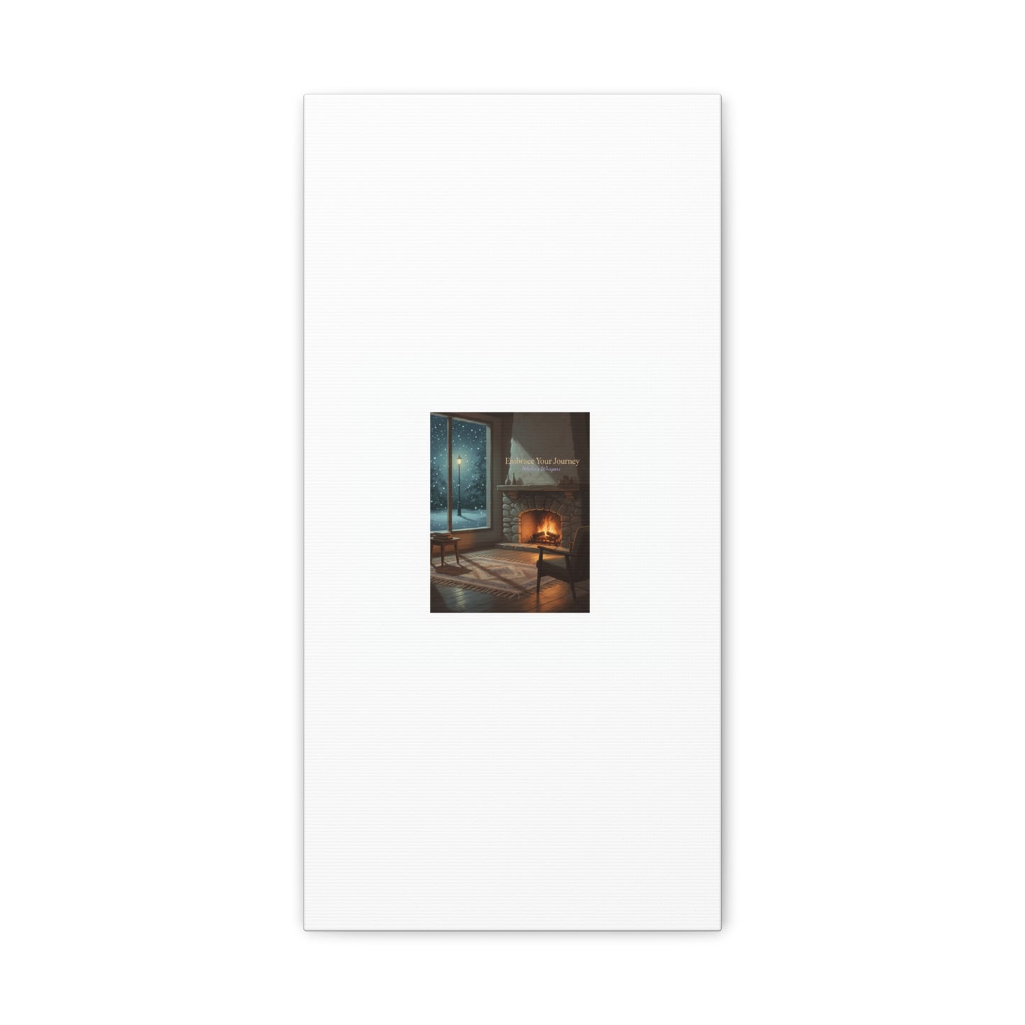 Calm Motivation Poster | Matte Canvas Stretched, 1.25" | Winter Quiet Progress