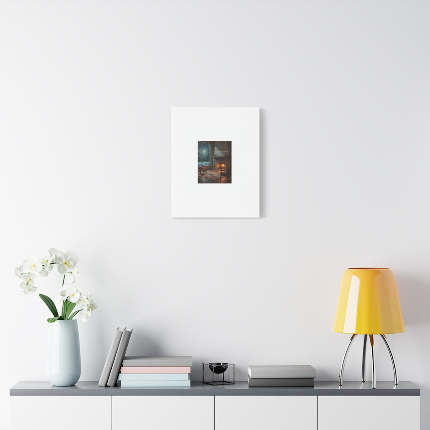 Calm Motivation Poster | Matte Canvas Stretched, 1.25" | Winter Quiet Progress