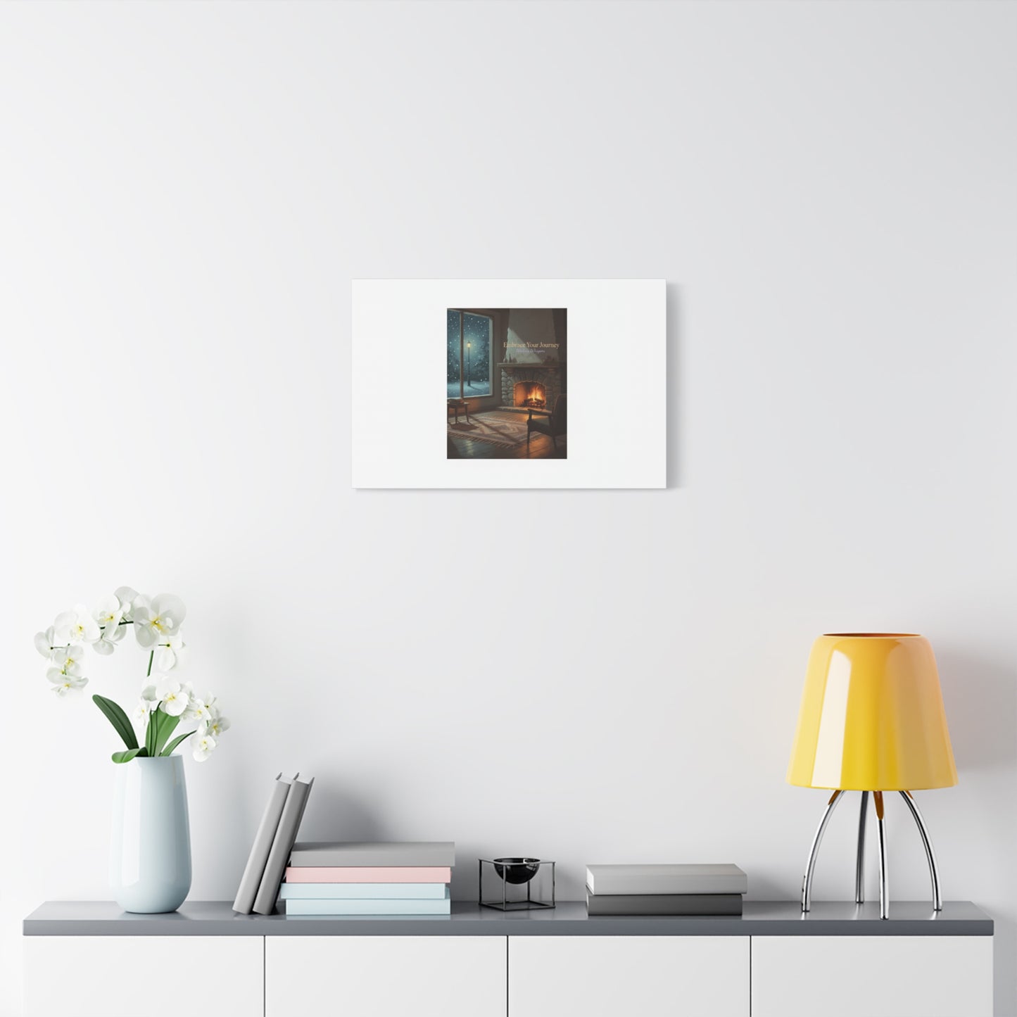 Calm Motivation Poster | Matte Canvas Stretched, 1.25" | Winter Quiet Progress