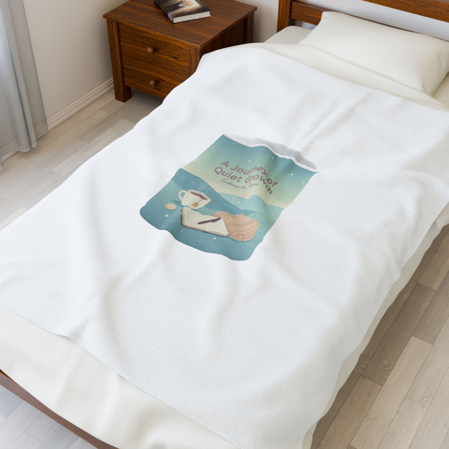 A Journey of Quiet Growth Blanket | Calm Motivation, Small Wins