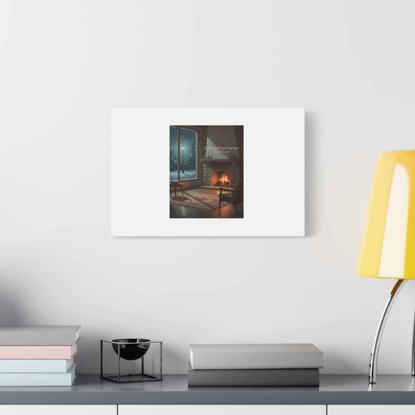 Calm Motivation Poster | Matte Canvas Stretched, 1.25" | Winter Quiet Progress