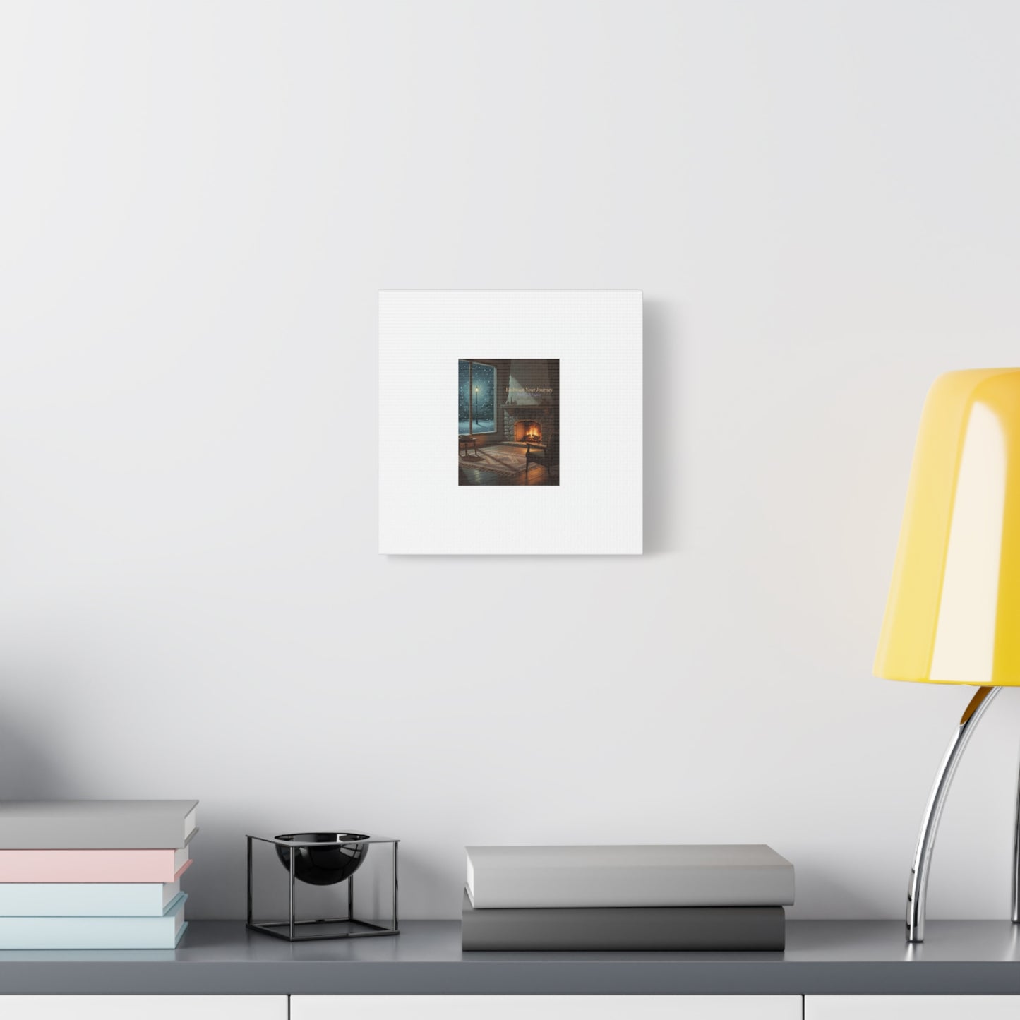 Calm Motivation Poster | Matte Canvas Stretched, 1.25" | Winter Quiet Progress