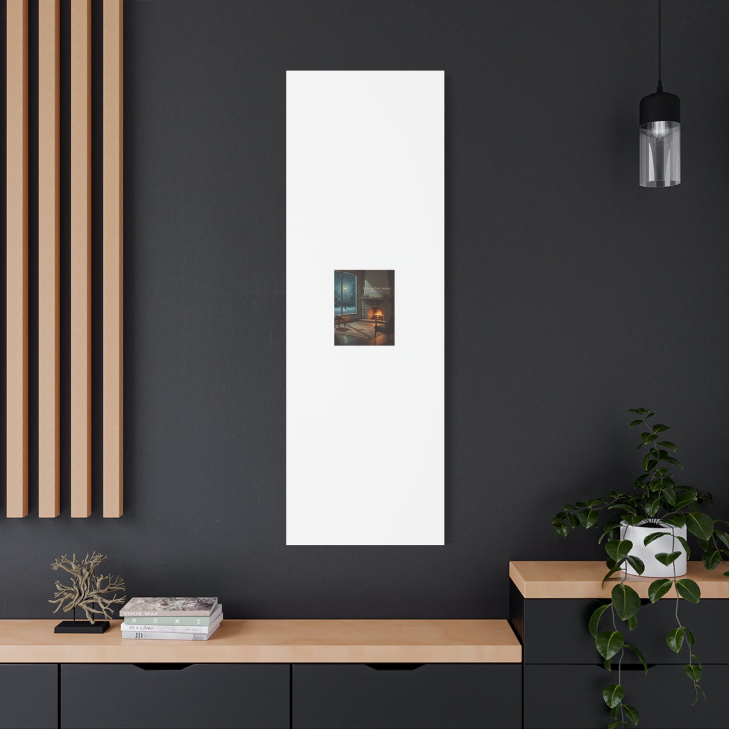 Calm Motivation Poster | Matte Canvas Stretched, 1.25" | Winter Quiet Progress