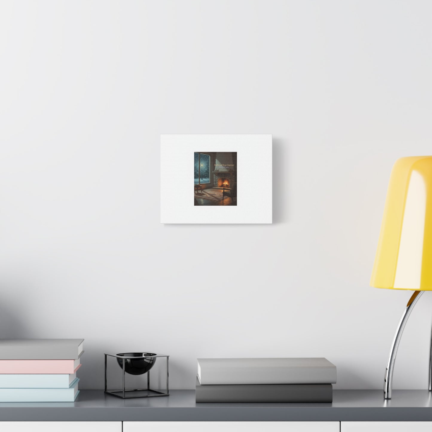 Calm Motivation Poster | Matte Canvas Stretched, 1.25" | Winter Quiet Progress
