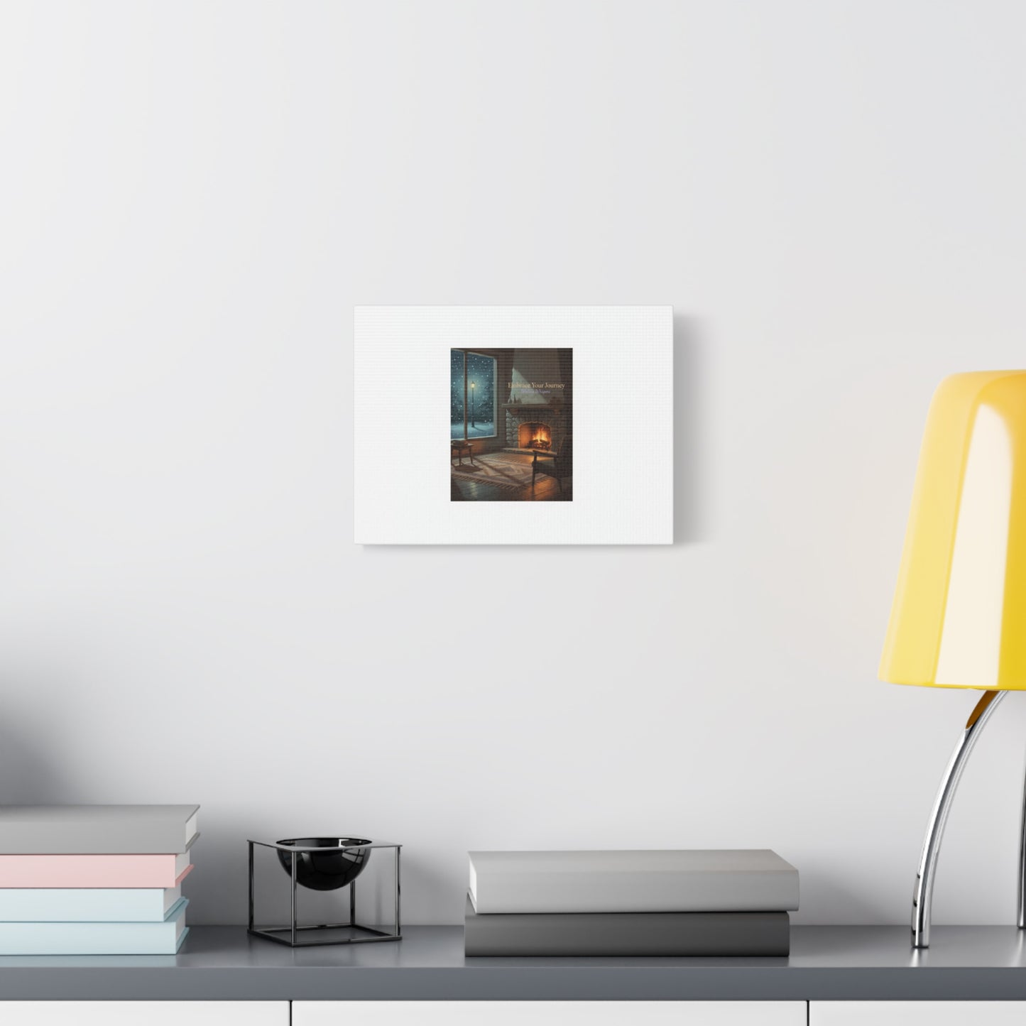 Calm Motivation Poster | Matte Canvas Stretched, 1.25" | Winter Quiet Progress