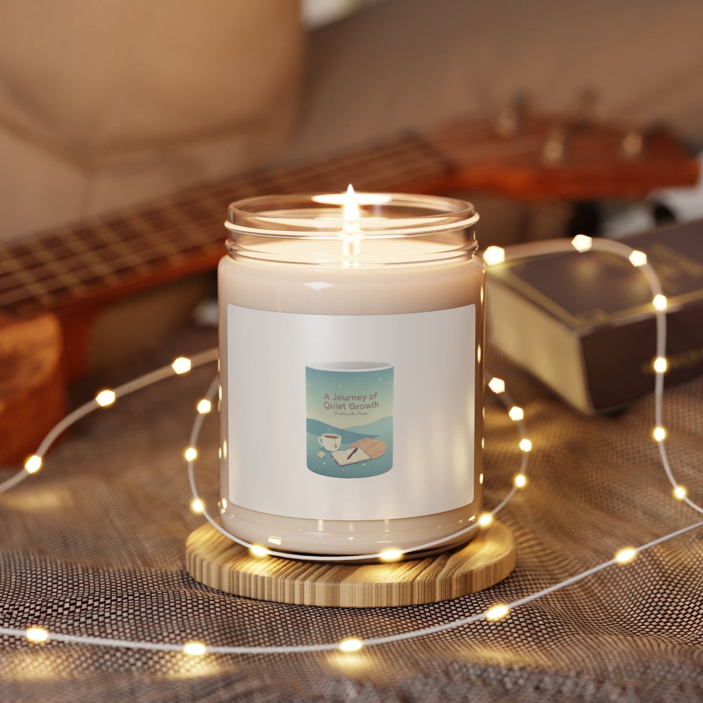 Quiet Growth Soy Candle | calm motivation, small wins aesthetic