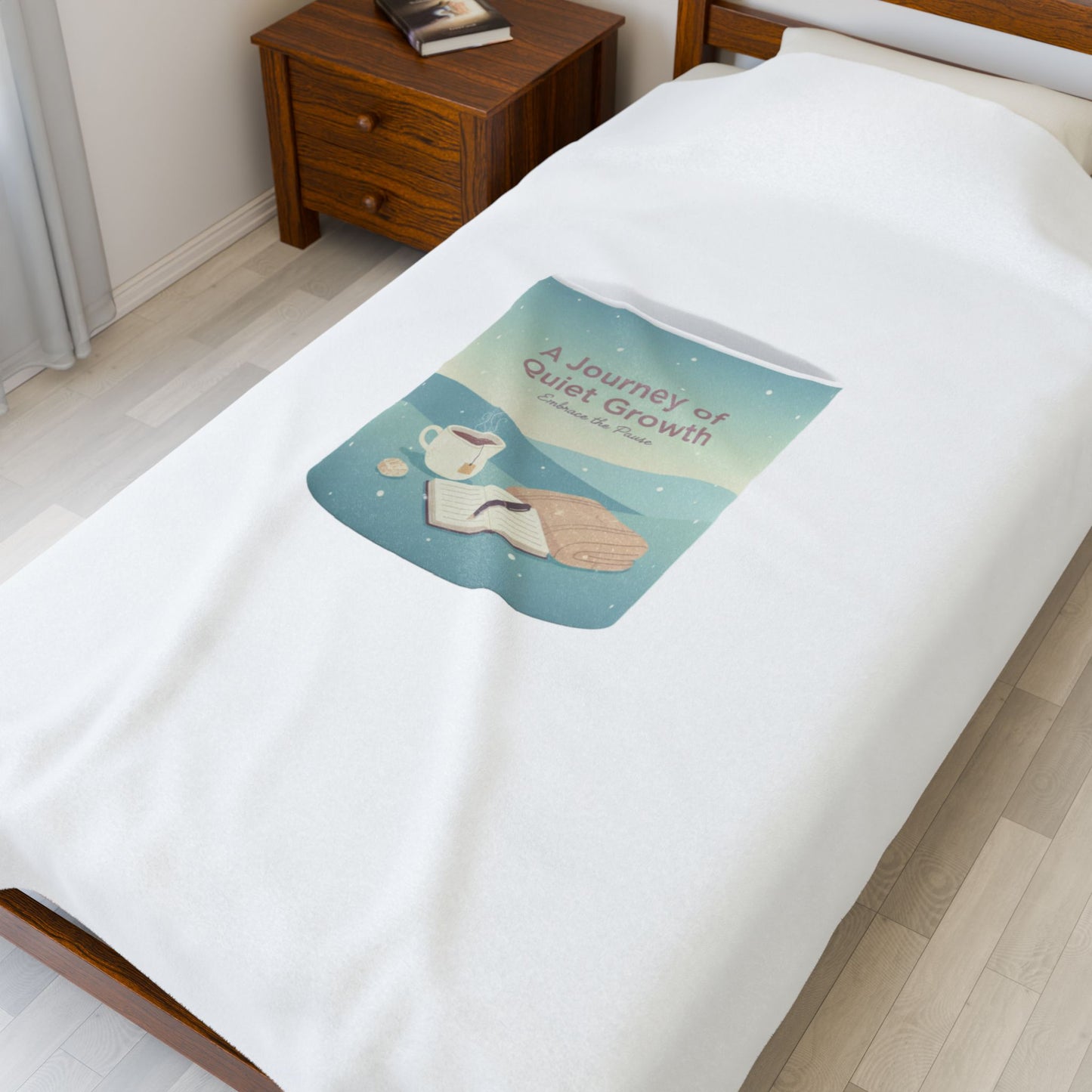 A Journey of Quiet Growth Blanket | Calm Motivation, Small Wins