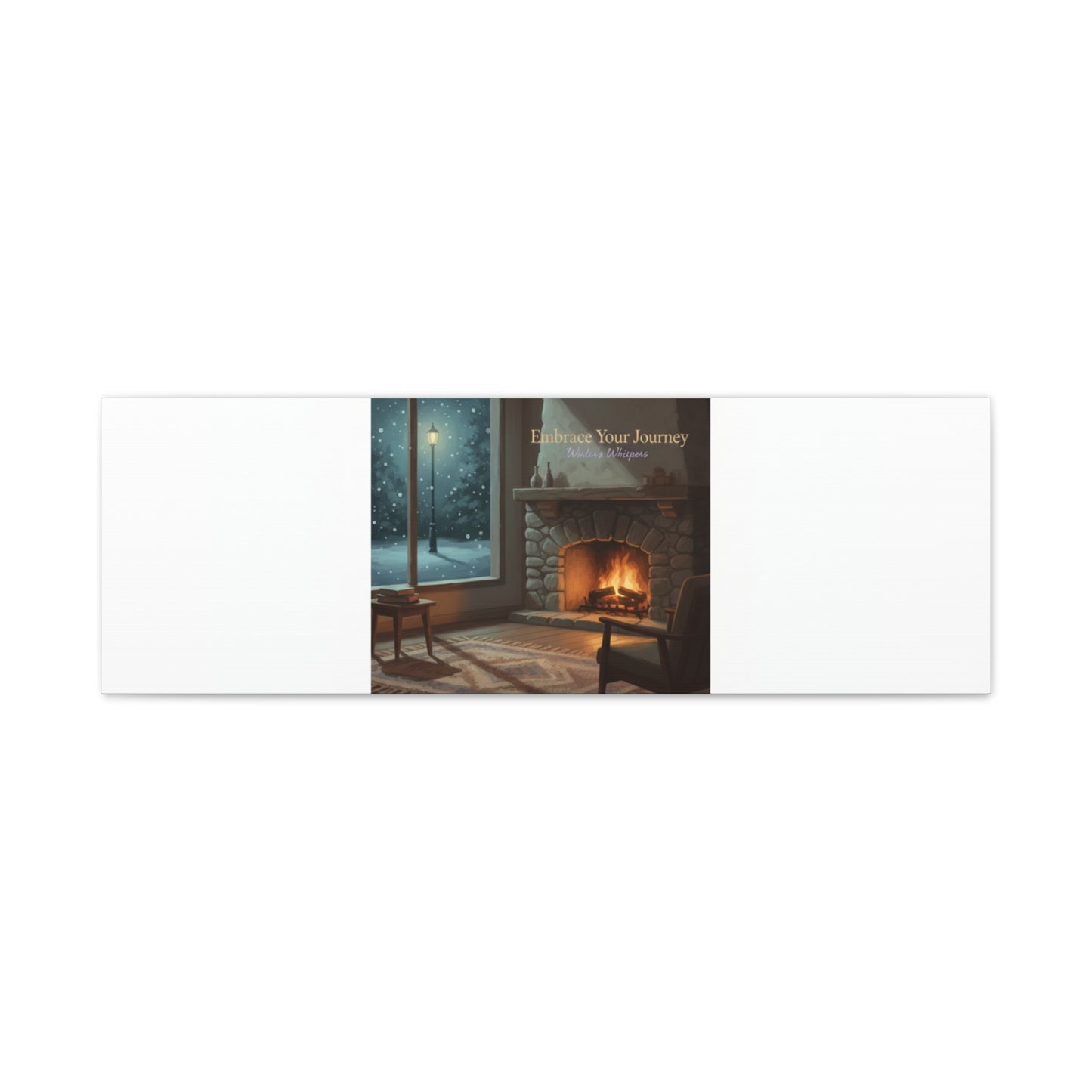 Calm Motivation Poster | Matte Canvas Stretched, 1.25" | Winter Quiet Progress