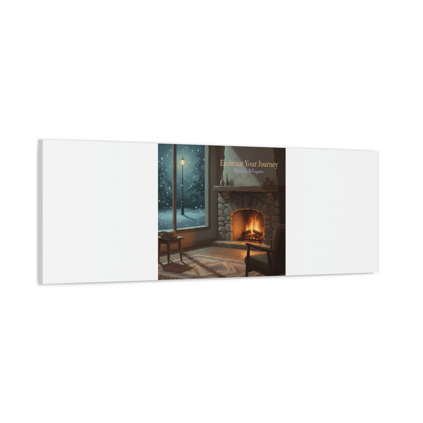 Calm Motivation Poster | Matte Canvas Stretched, 1.25" | Winter Quiet Progress