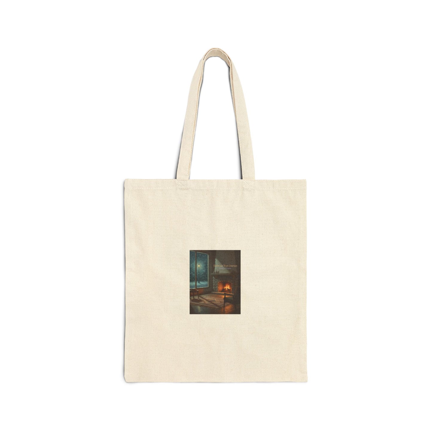 quiet progress tote | habit tracker graphic, calm motivation canvas
