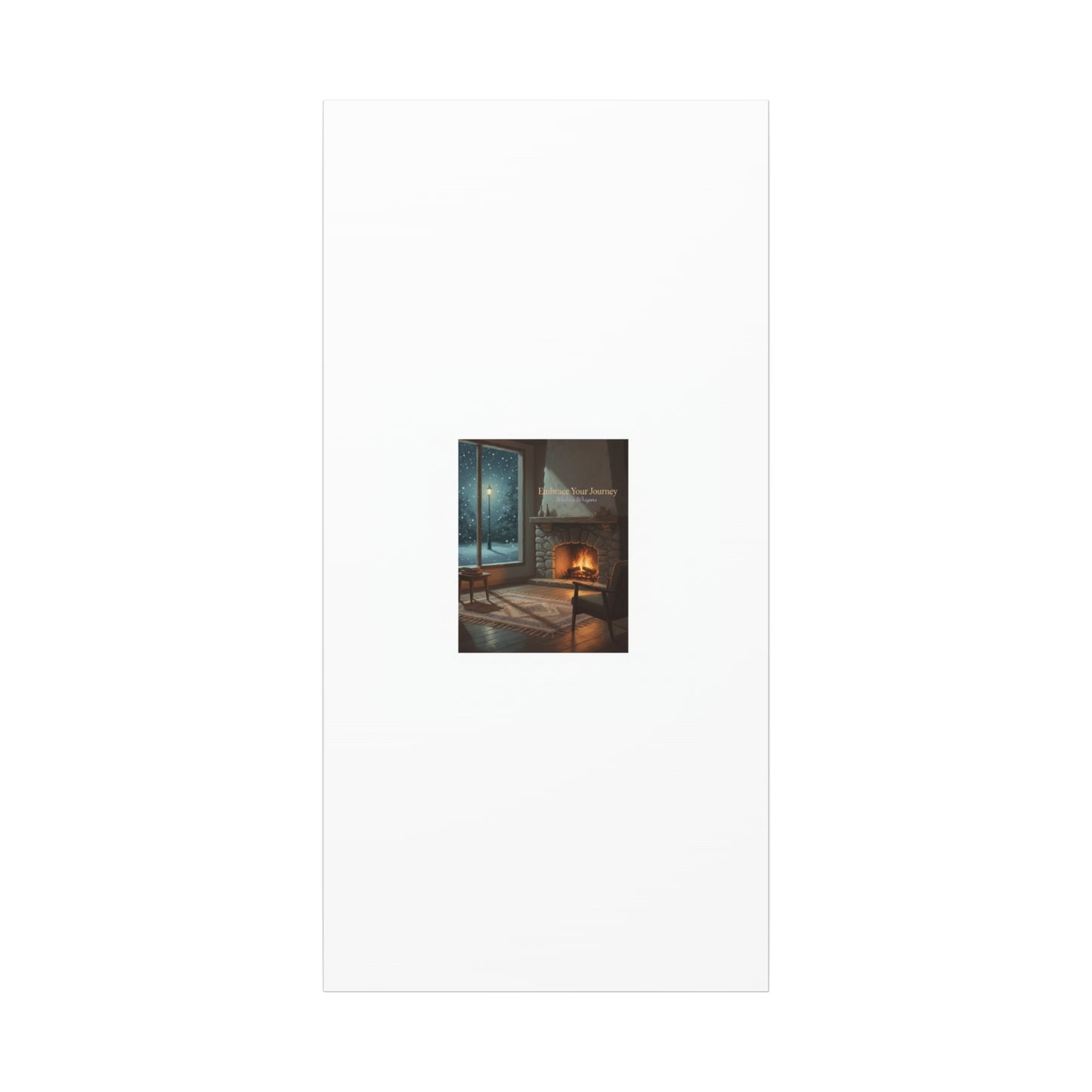 Calm Motivation Poster | Matte Canvas Stretched, 1.25" | Winter Quiet Progress