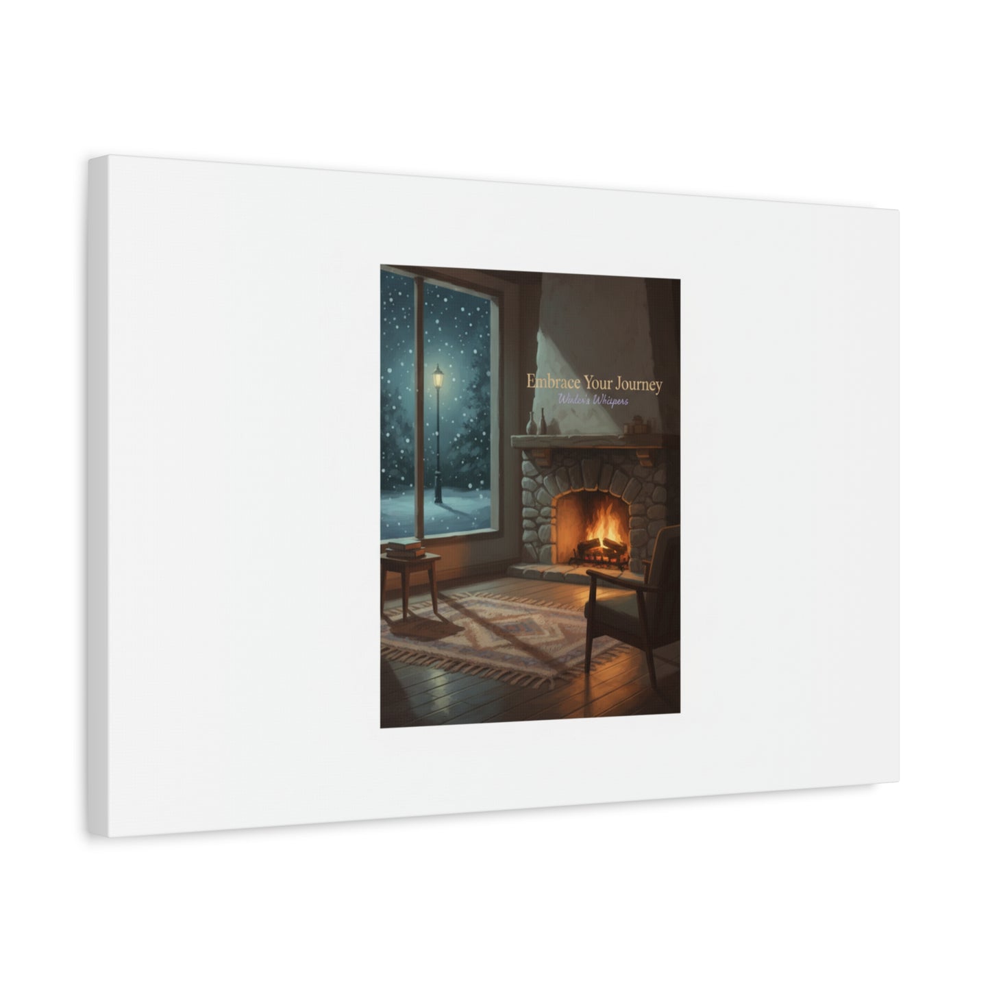 Calm Motivation Poster | Matte Canvas Stretched, 1.25" | Winter Quiet Progress