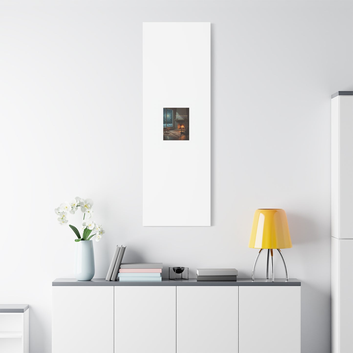Calm Motivation Poster | Matte Canvas Stretched, 1.25" | Winter Quiet Progress